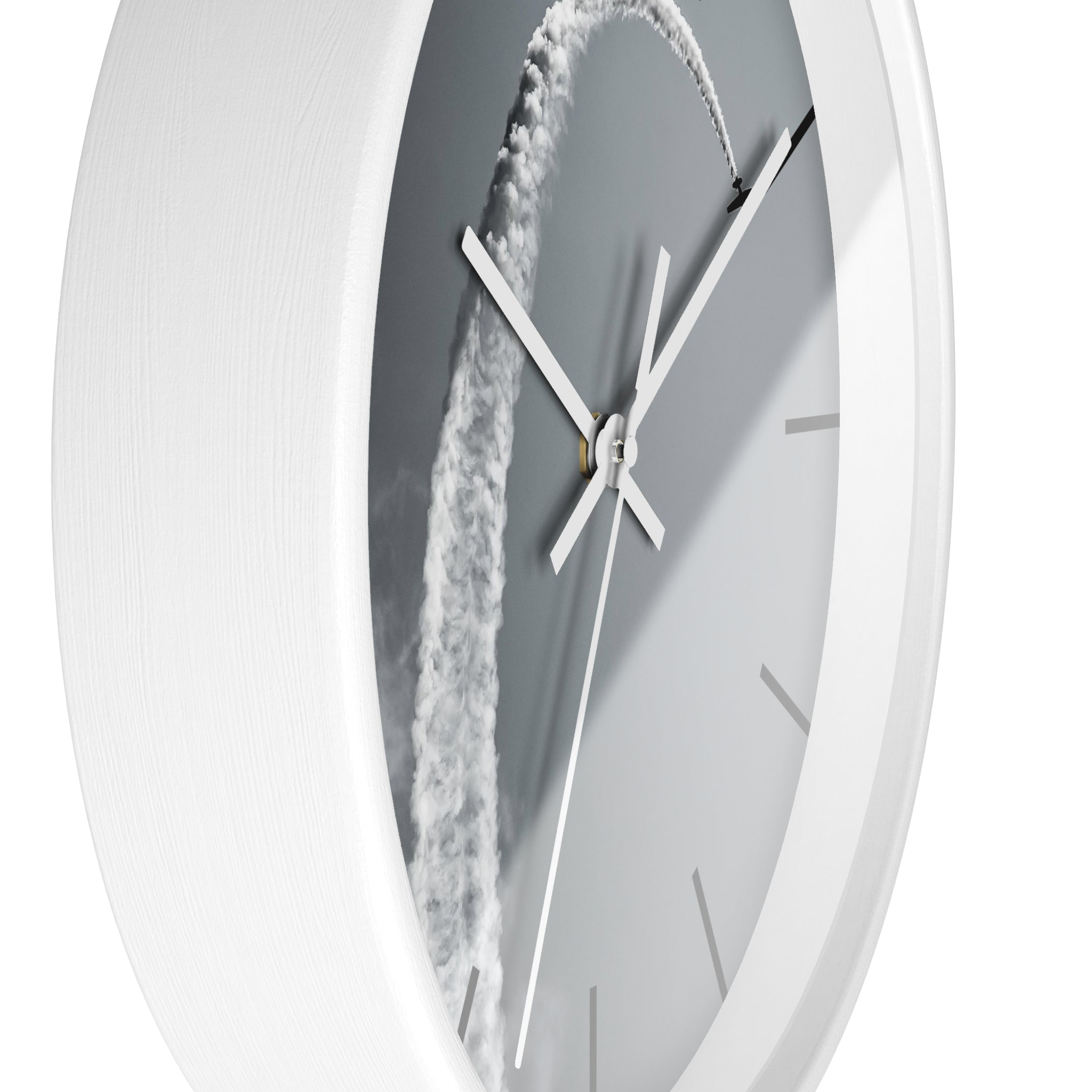 Black & White Wall Aerobatic Clock - I Love a Hangar