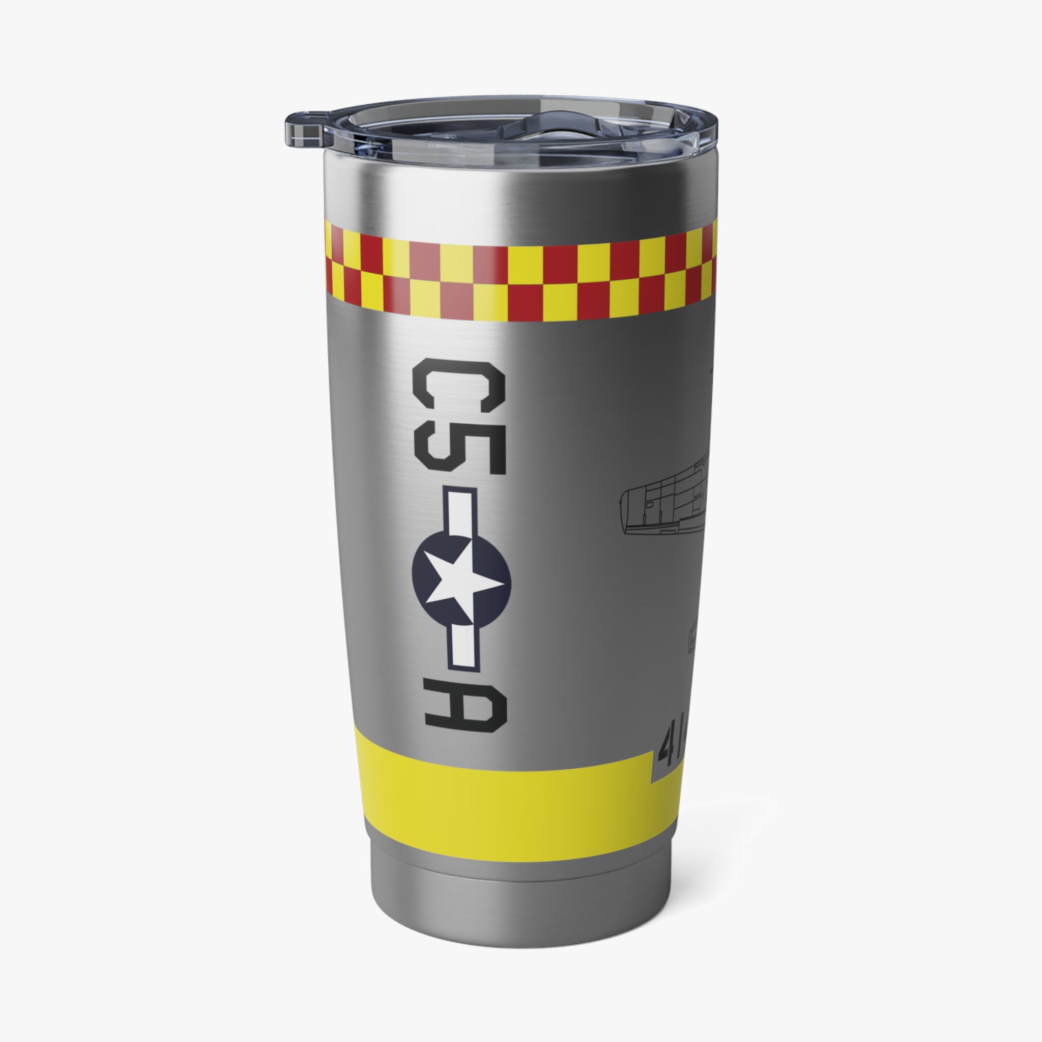 P-51 "Swamp Fox" Inspired 20oz (590ml) Stainless Steel Tumbler - I Love a Hangar