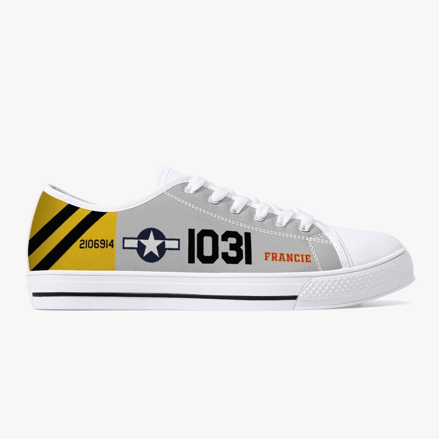 P-51 "Francie" Low Top Canvas Shoes - I Love a Hangar