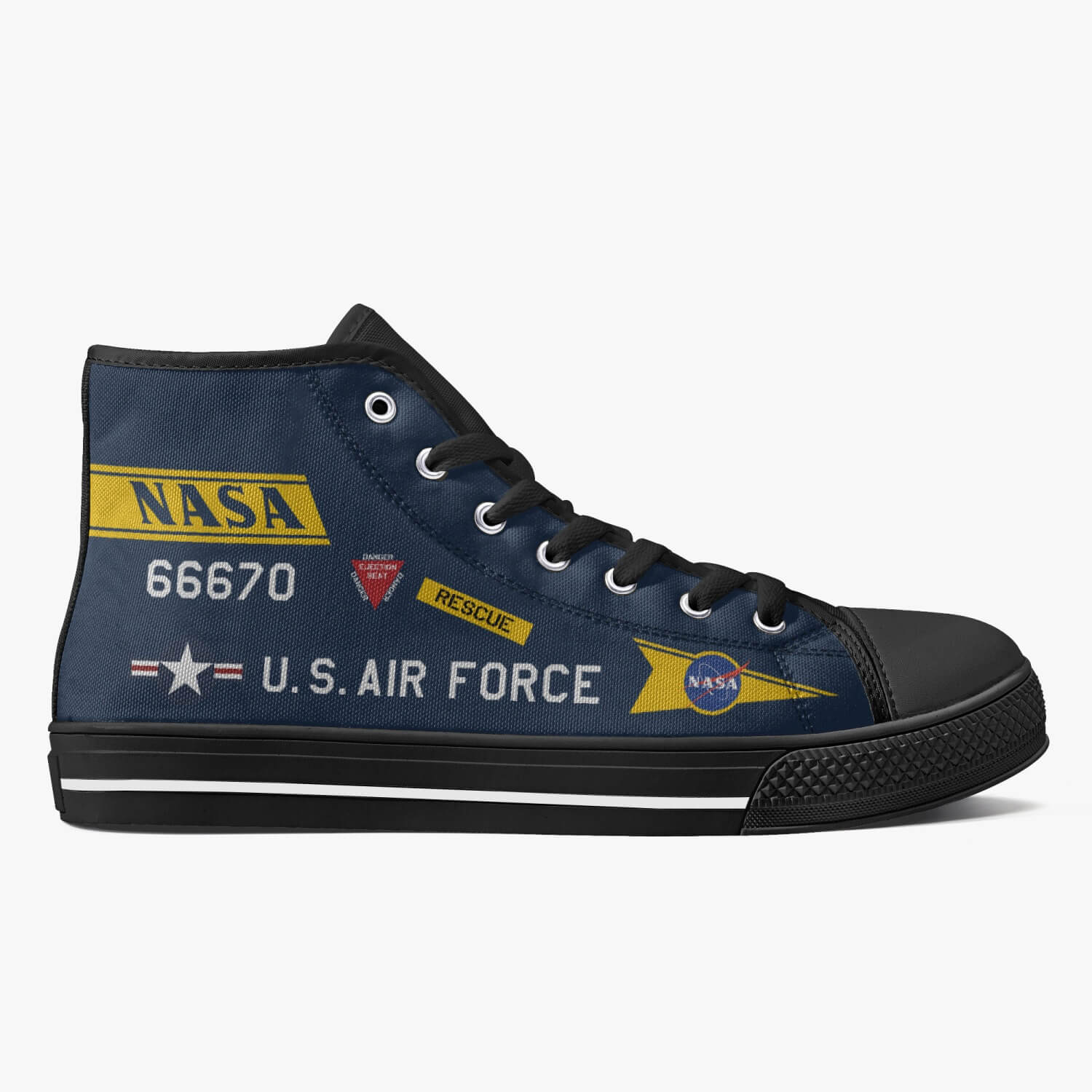 X-15 "56-6670" High Top Canvas Shoes - I Love a Hangar