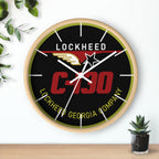 C-130 Yoke Cap Wall Clock - I Love a Hangar
