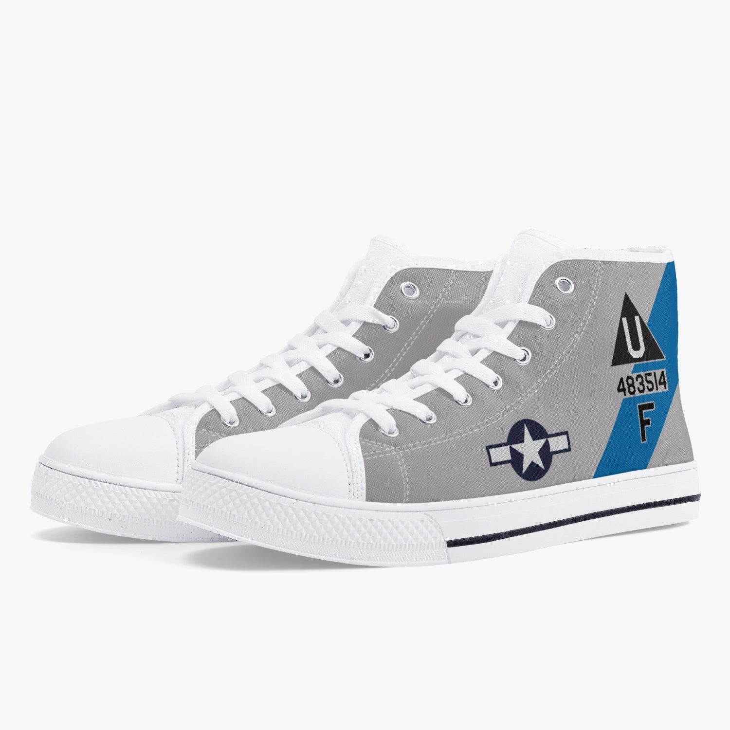 B-17 "Sentimental Journey" High Top Canvas Shoes - I Love a Hangar