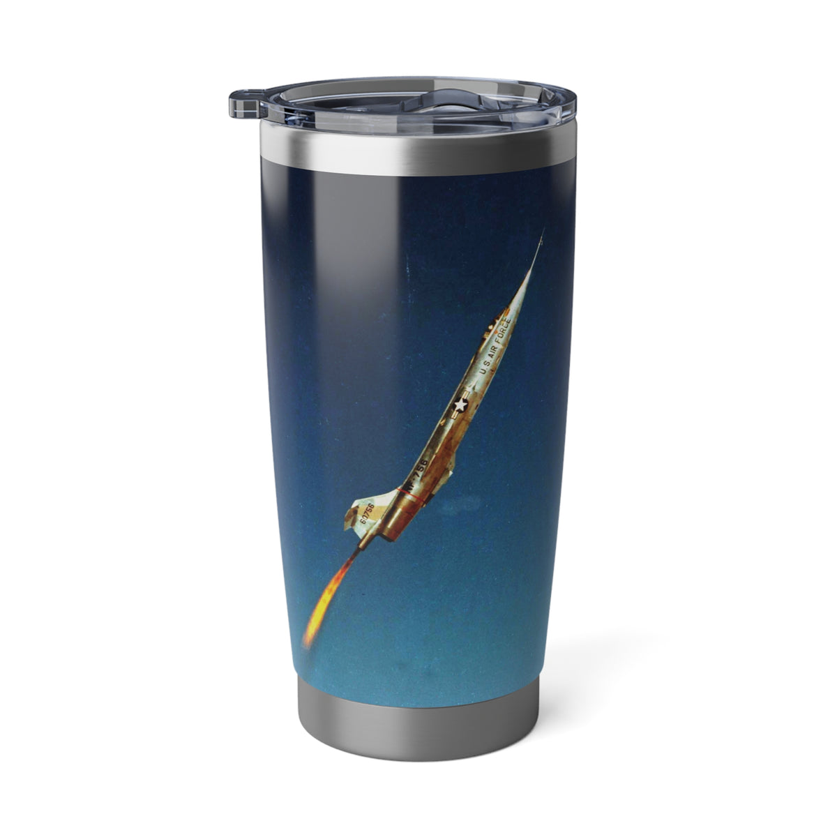 NF-104 Starfighter (56-0756) 20oz (590ml) Stainless Steel Tumbler - I Love a Hangar