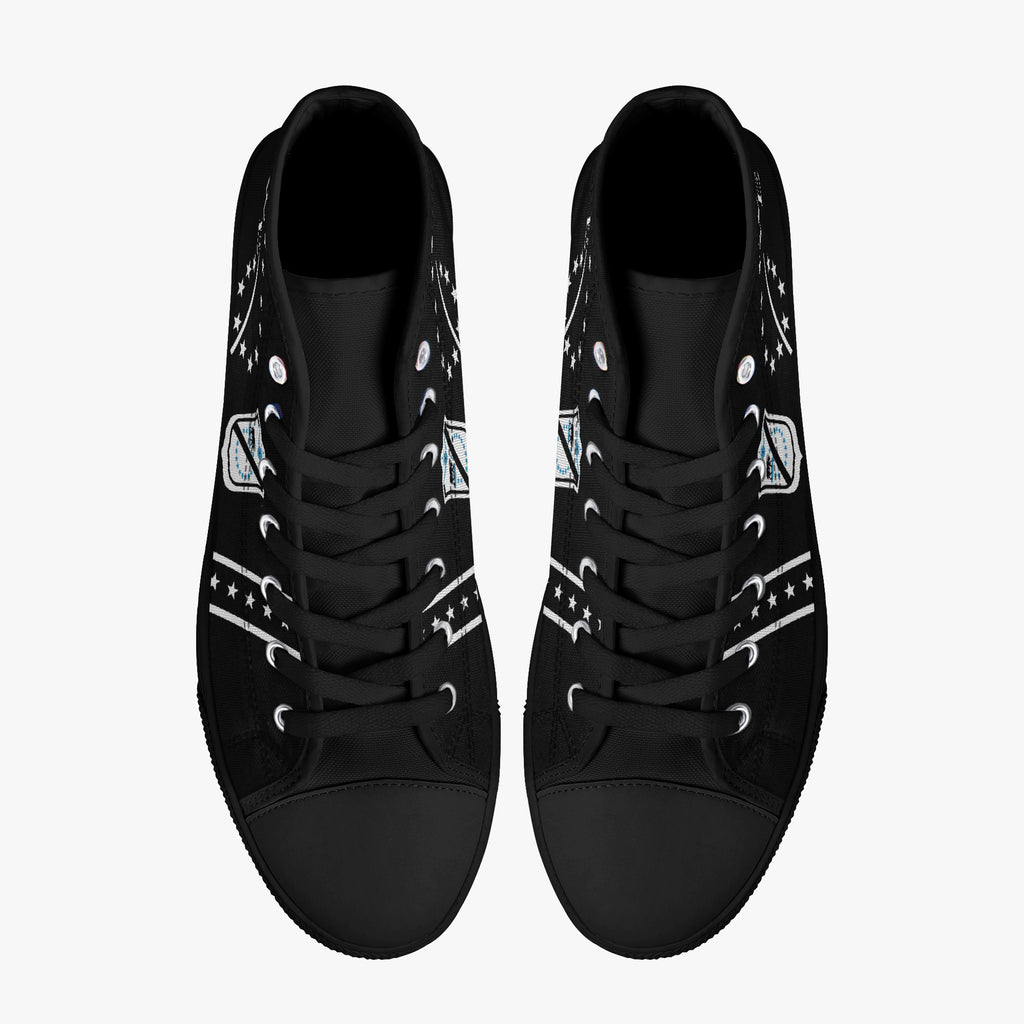 VMFA-214 "Black Sheep" High Top Canvas Shoes - I Love a Hangar