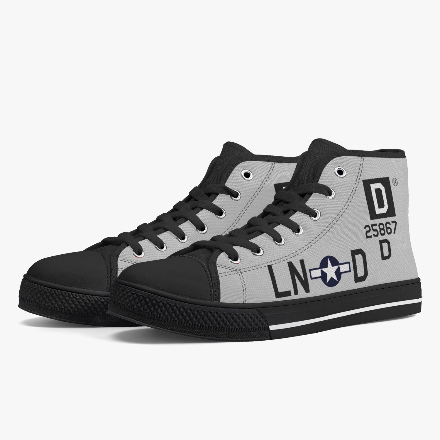 B-17 "LN-D" (25867)  High Top Canvas Shoes