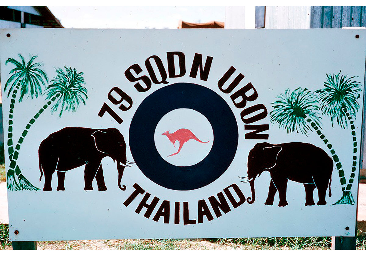 79  Sqdn Ubon, Thailand Flag - I Love a Hangar