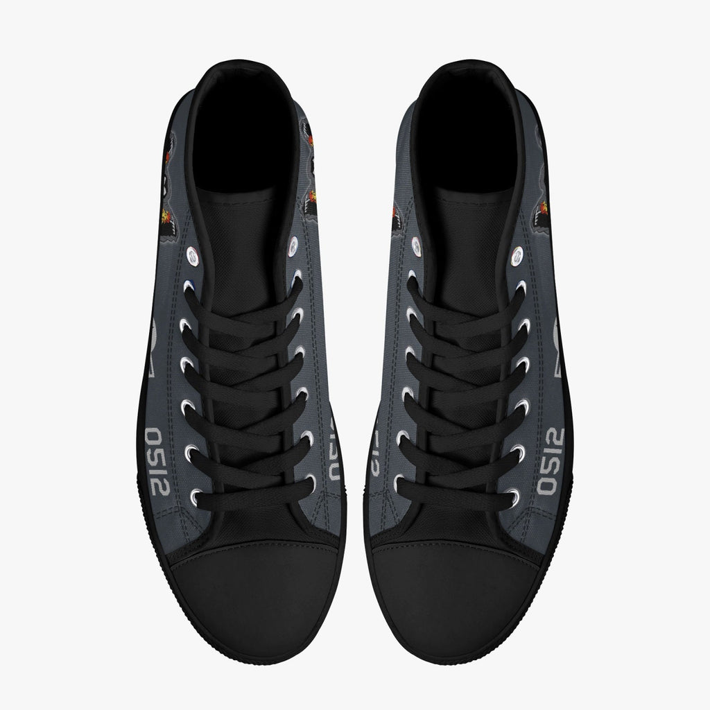 AC-130 "Spooky II" High Top Canvas Shoes - I Love a Hangar