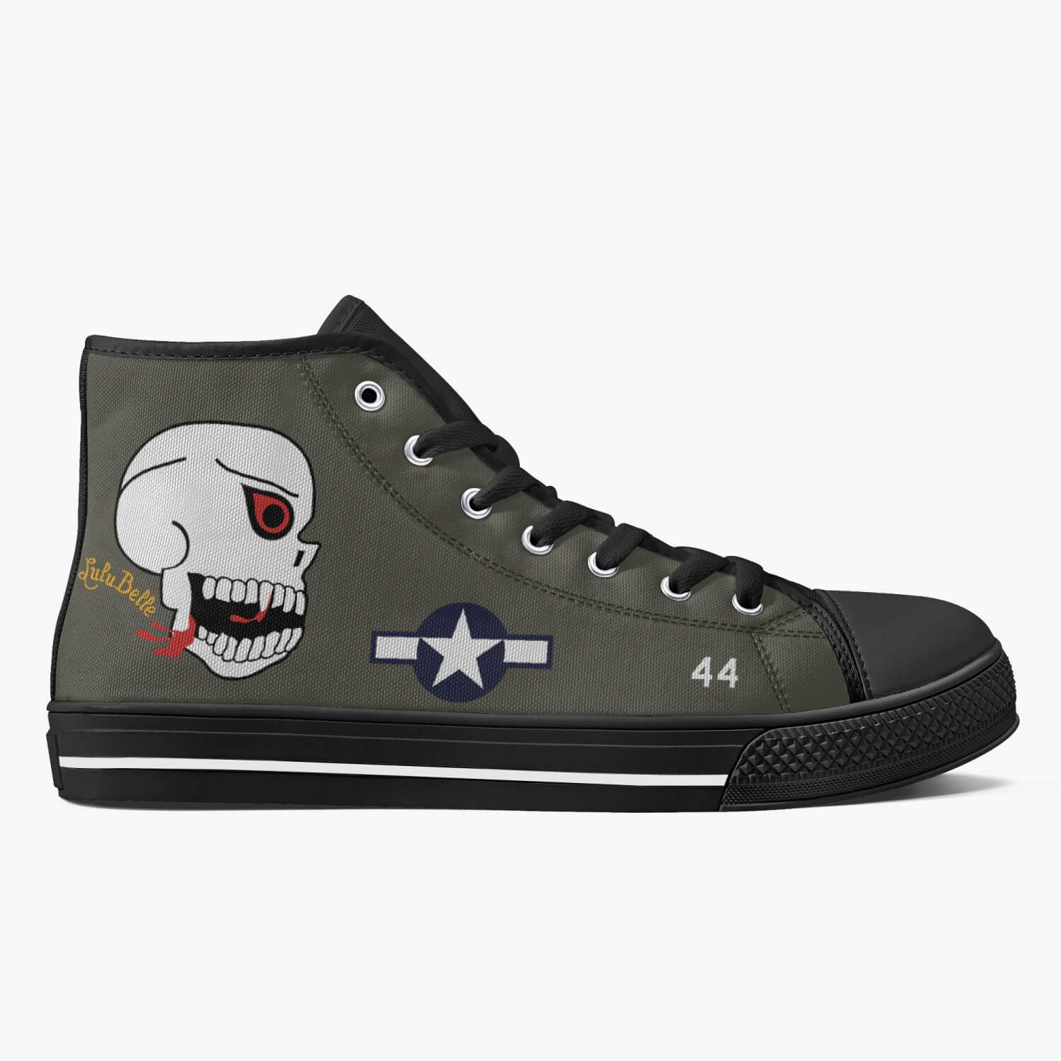 P-40 "Lulu Belle" High Top Canvas Shoes - I Love a Hangar