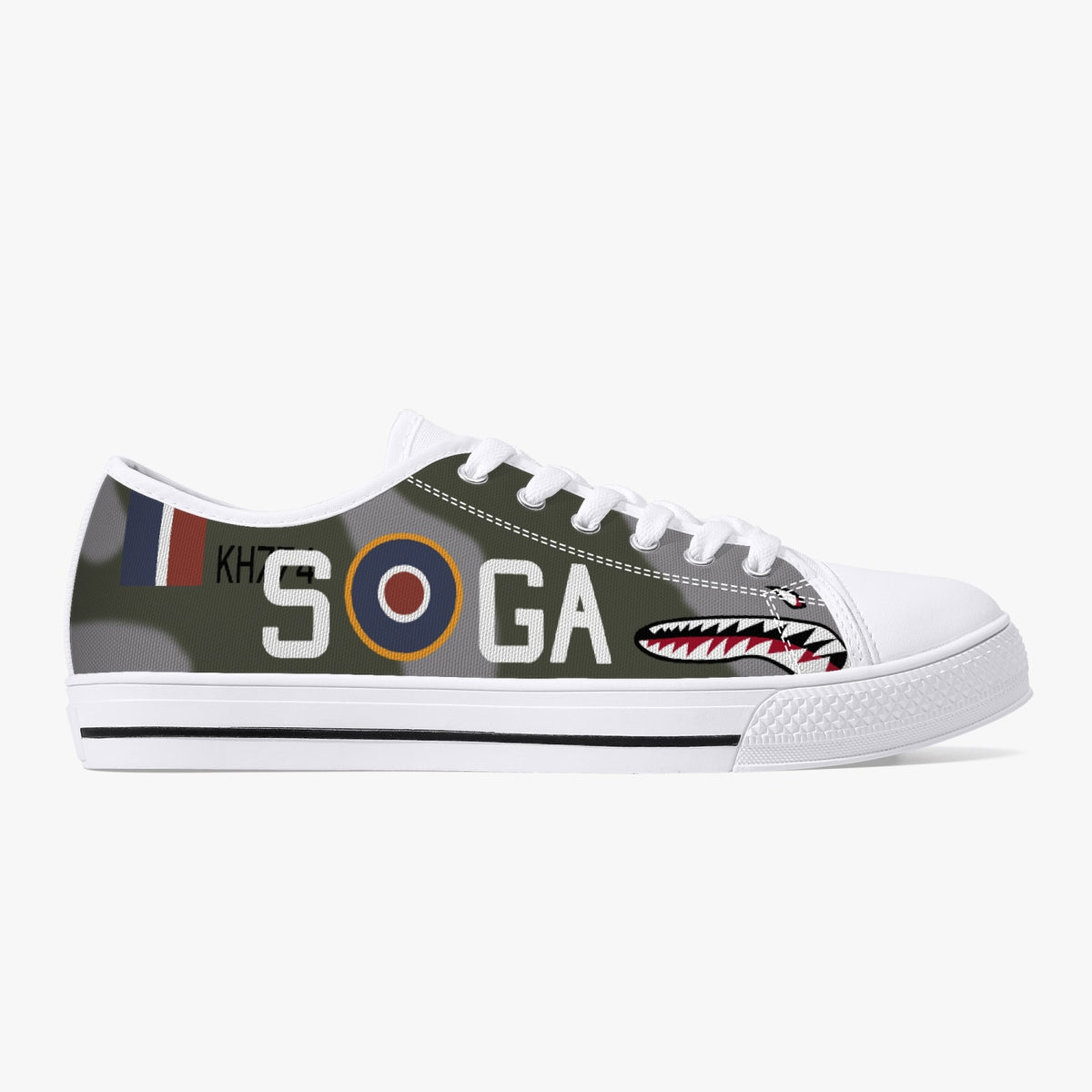 P-51 "GA-S" (KH774) Low Top Canvas Shoes - I Love a Hangar