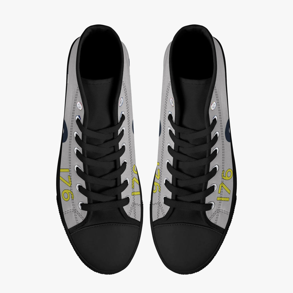 B-24 "A72-176" High Top Canvas Shoes - I Love a Hangar