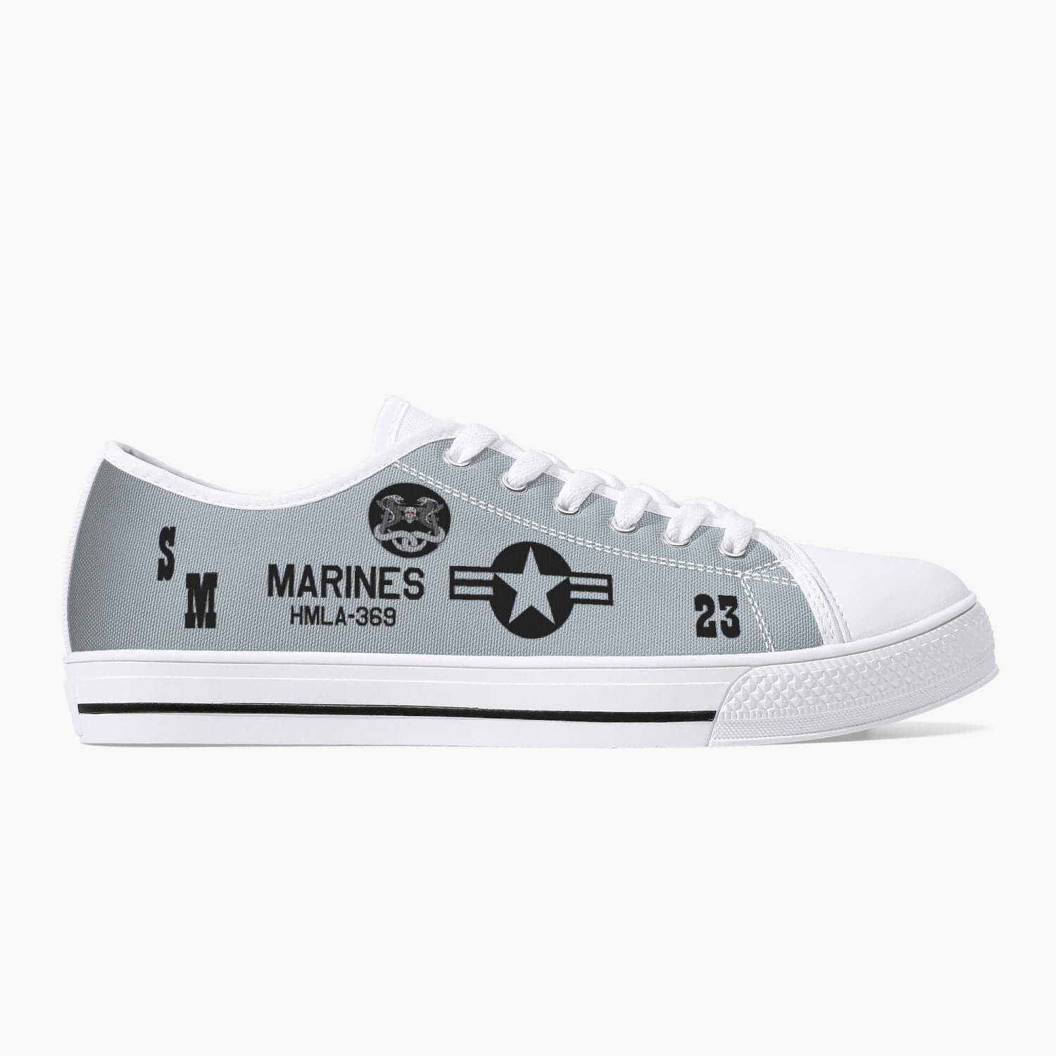 HMLA-369 "Gunfighters" Low Top Canvas Shoes - I Love a Hangar