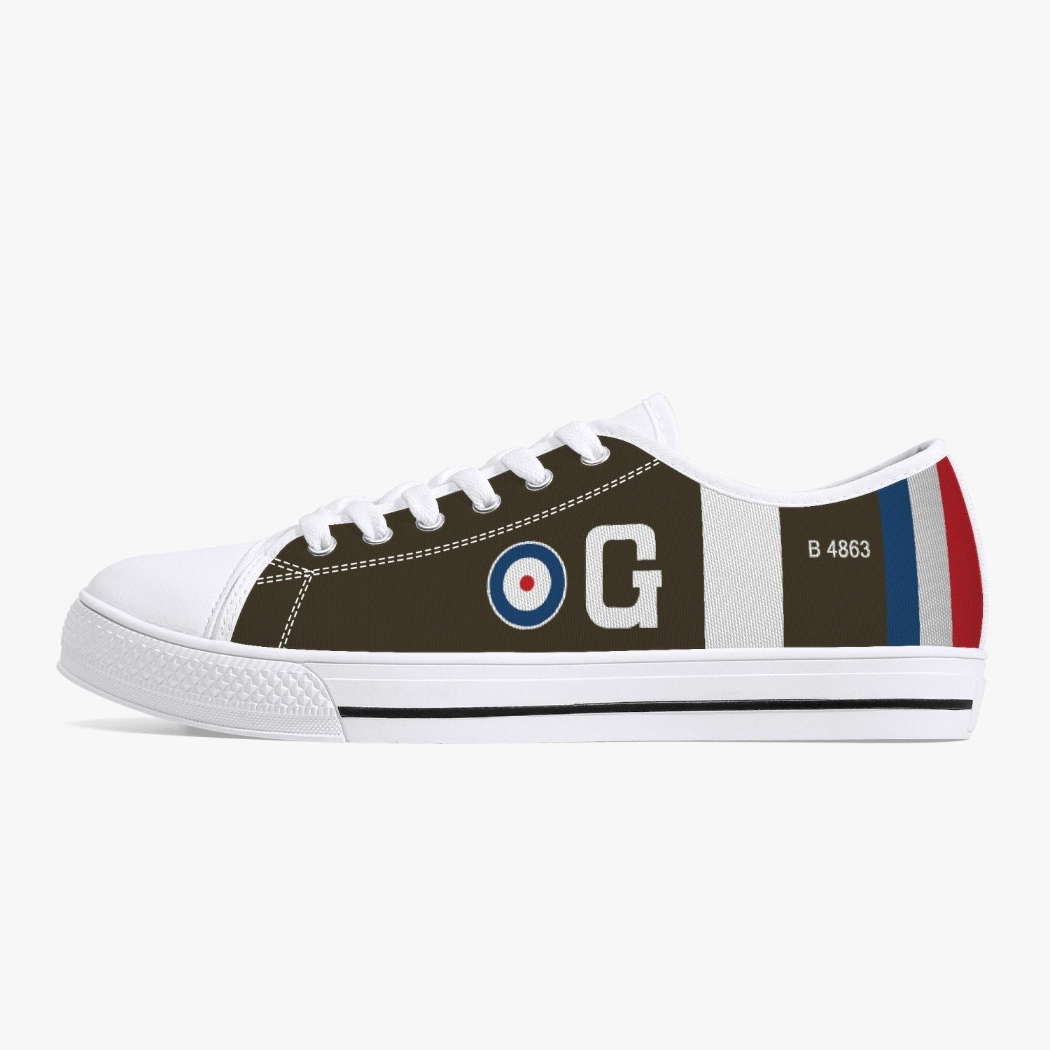 S.E.5a of James McCudden Low Top Canvas Shoes - I Love a Hangar