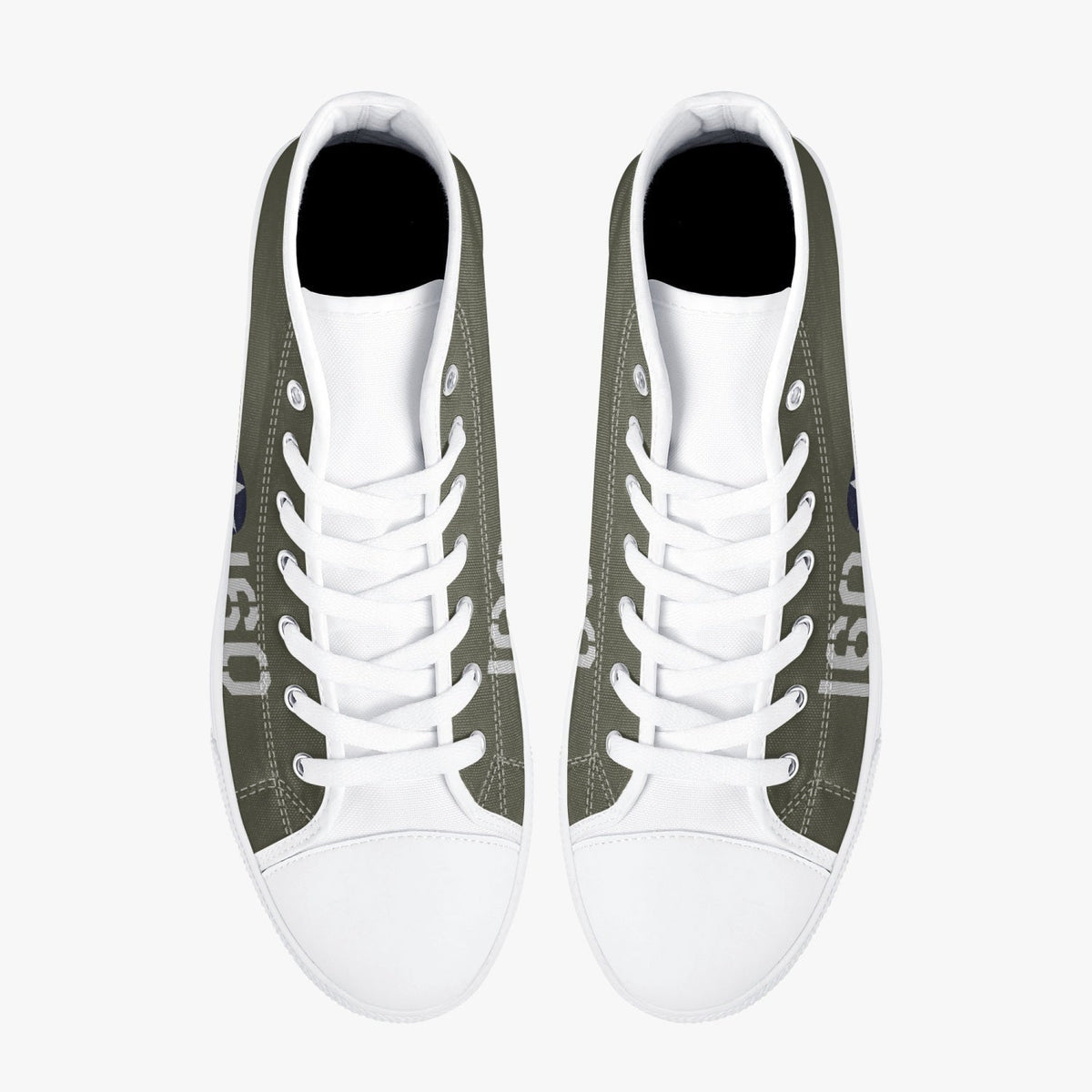 P-40 "#160" of 2LT George Welch High Top Canvas Shoes - I Love a Hangar
