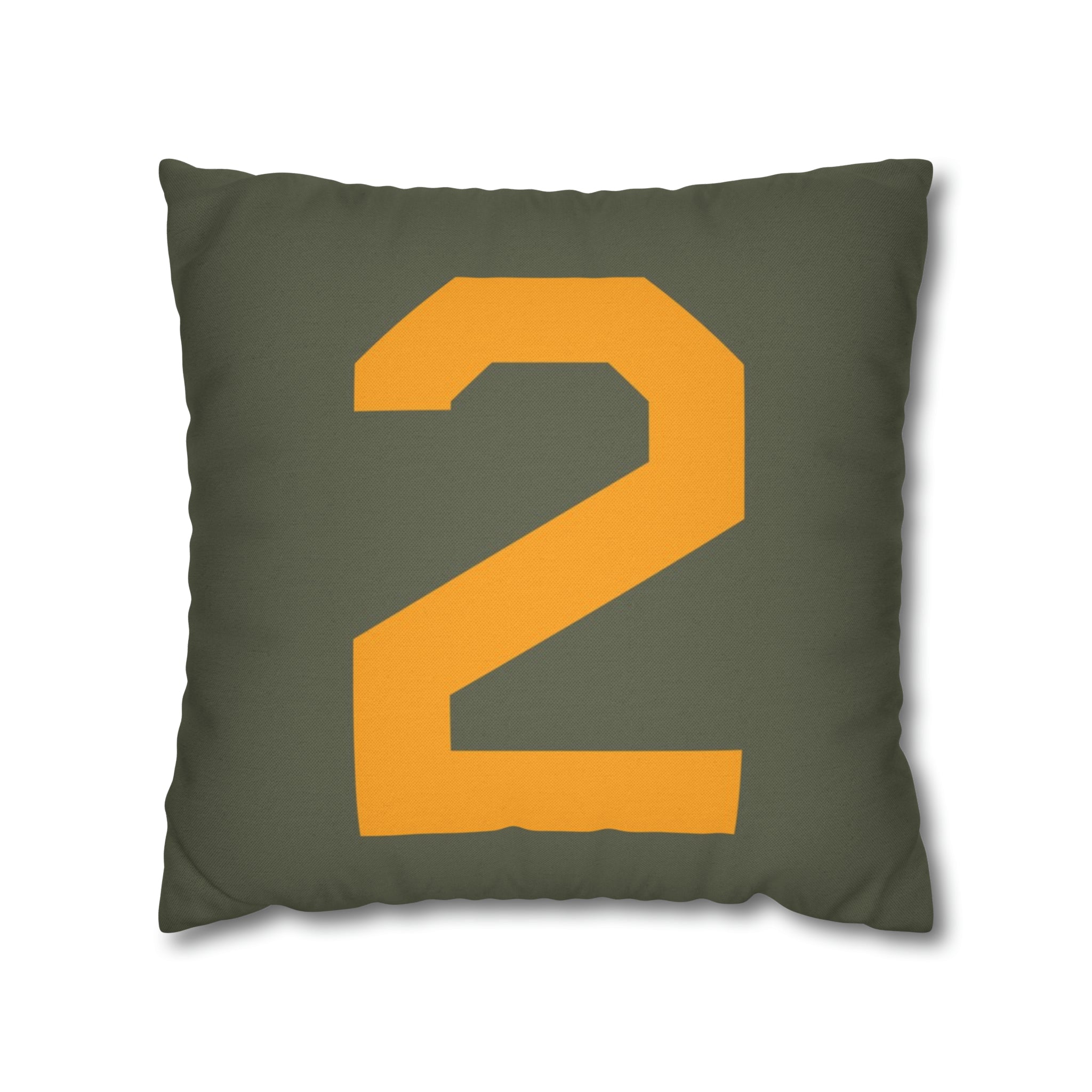 WWII USAAF Number "2" Square Pillowcase (Style A) - I Love a Hangar