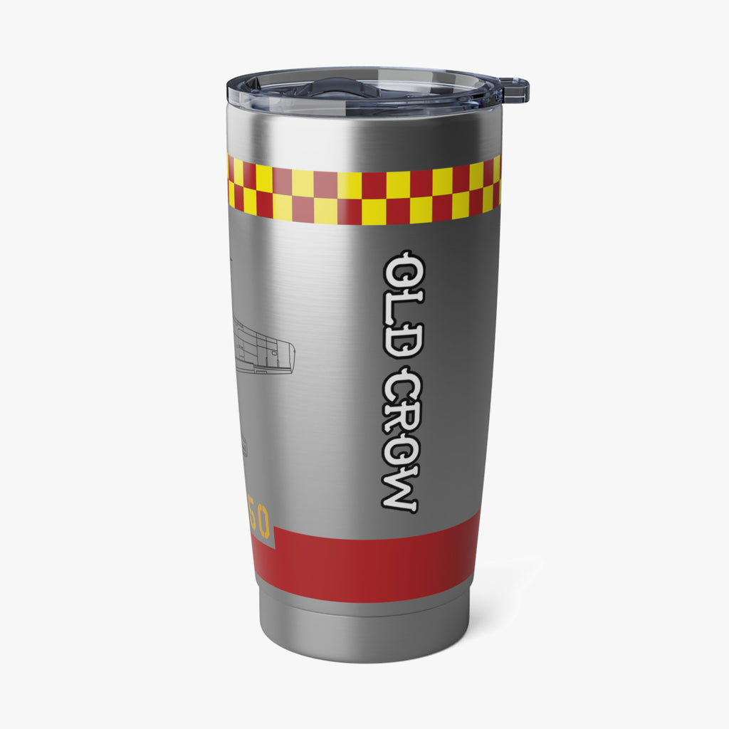 P-51 "Old Crow" Inspired 20oz (590ml) Stainless Steel Tumbler - I Love a Hangar