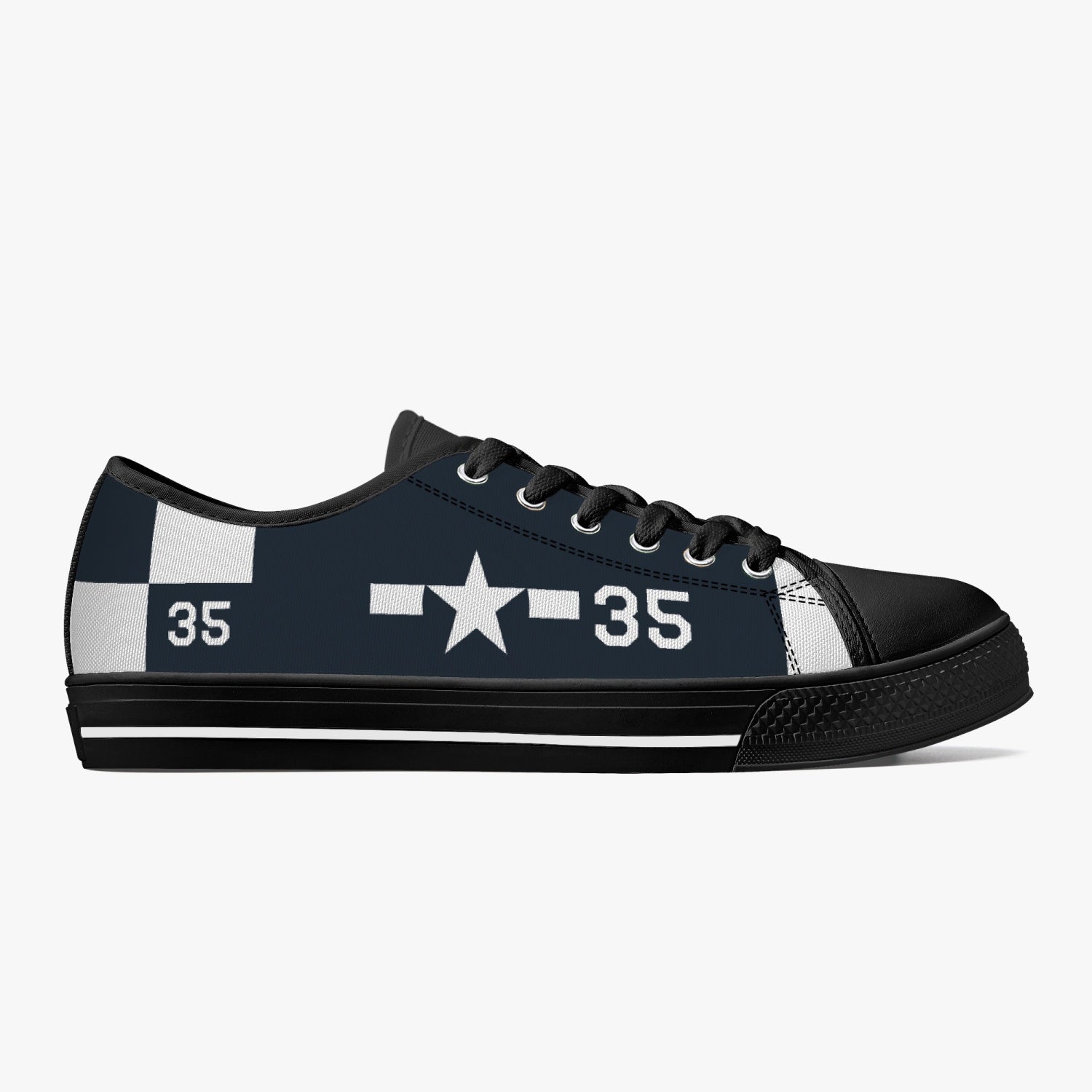 F6F "White 35" Low Top Canvas Shoes - I Love a Hangar