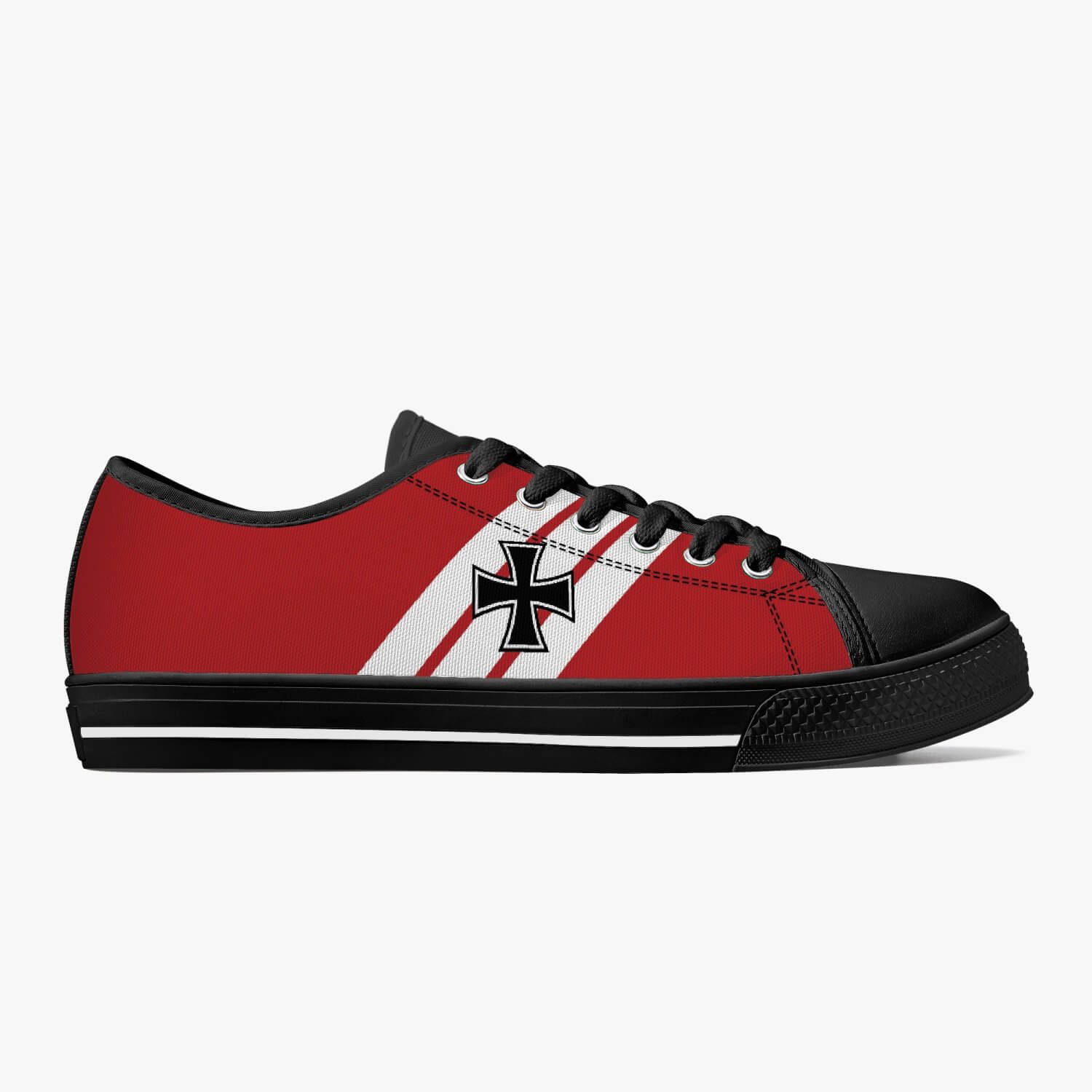 Fokker Dr.I "Red Baron" Low Top Canvas Shoes - I Love a Hangar