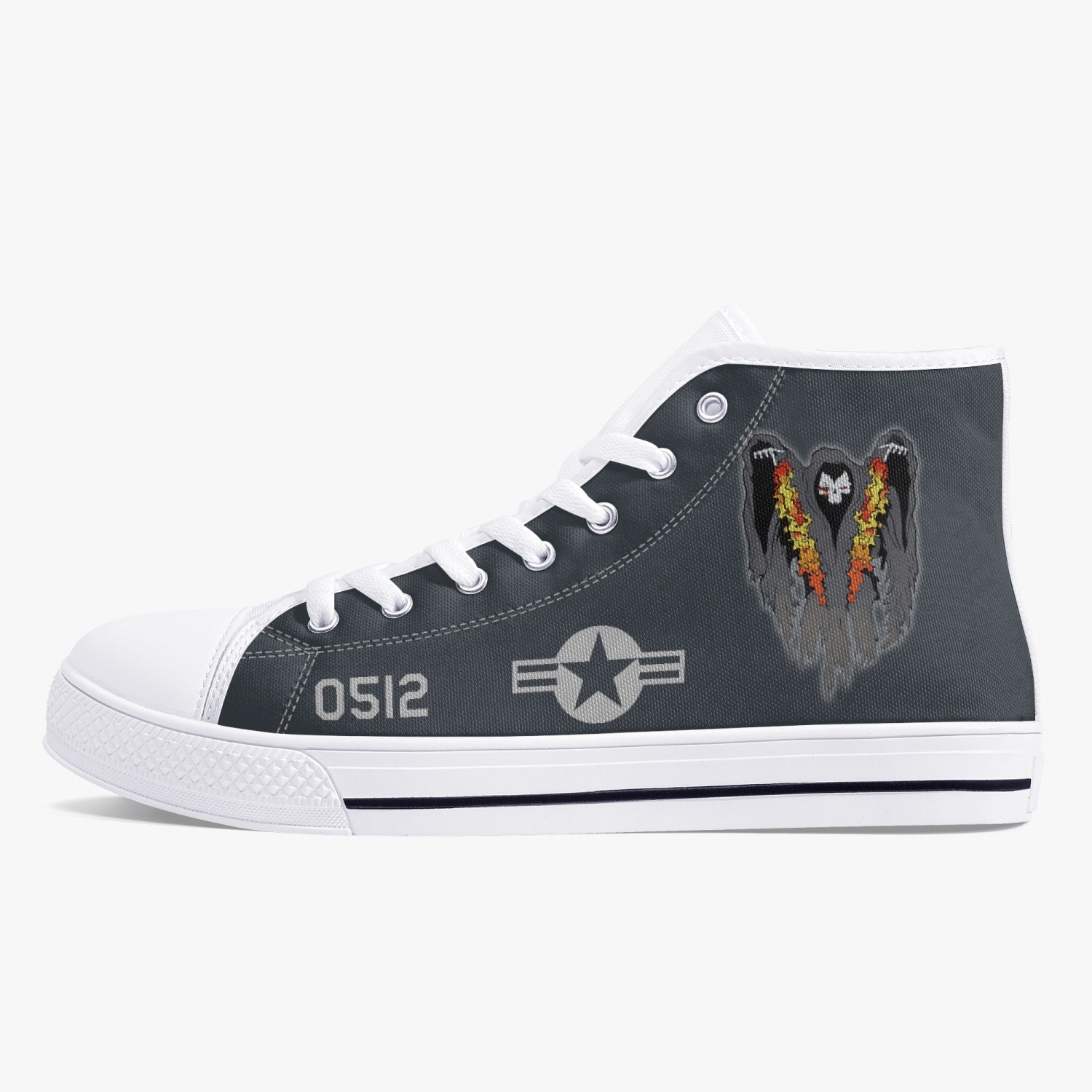 AC-130 "Spooky II" High Top Canvas Shoes - I Love a Hangar