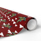 Spitfire Wrapping Paper - Maroon - I Love a Hangar