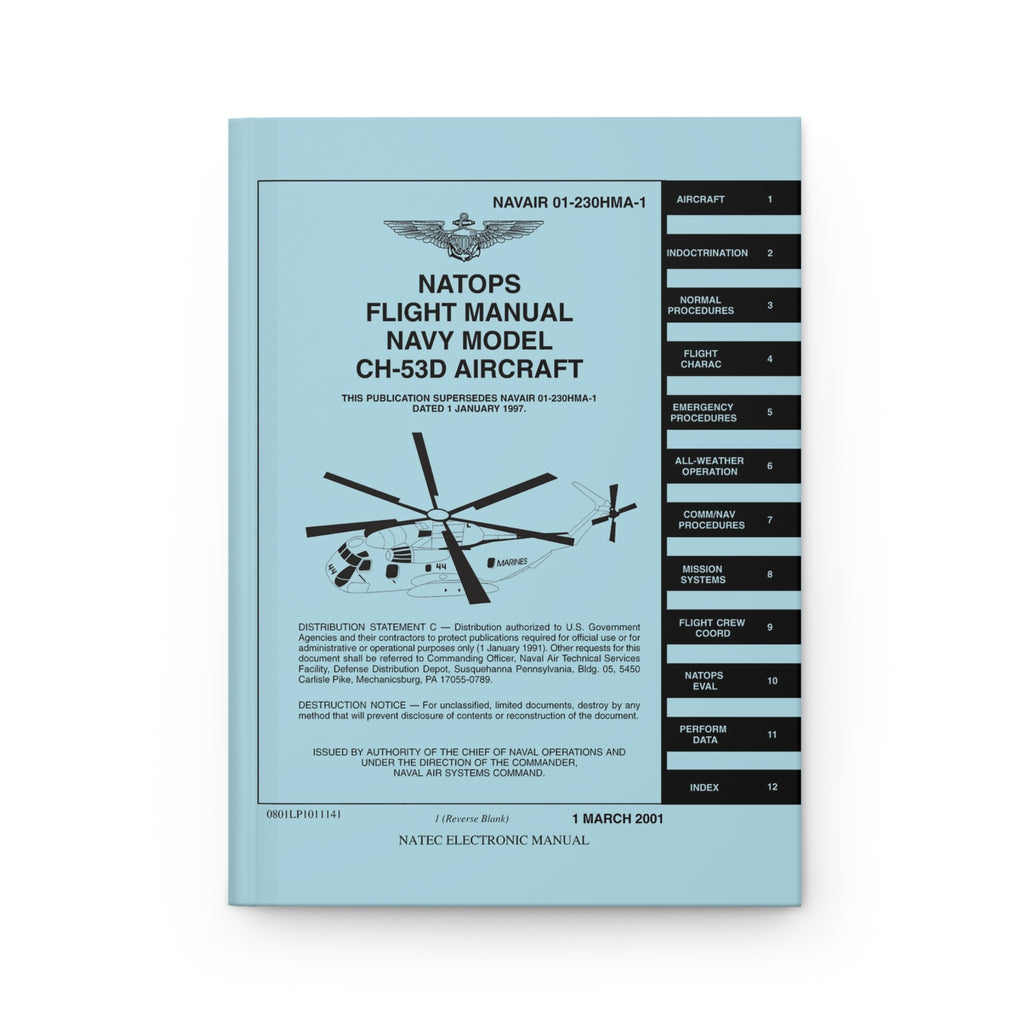 CH-53D Sea Stallion NATOPS Inspired Hardcover Journal