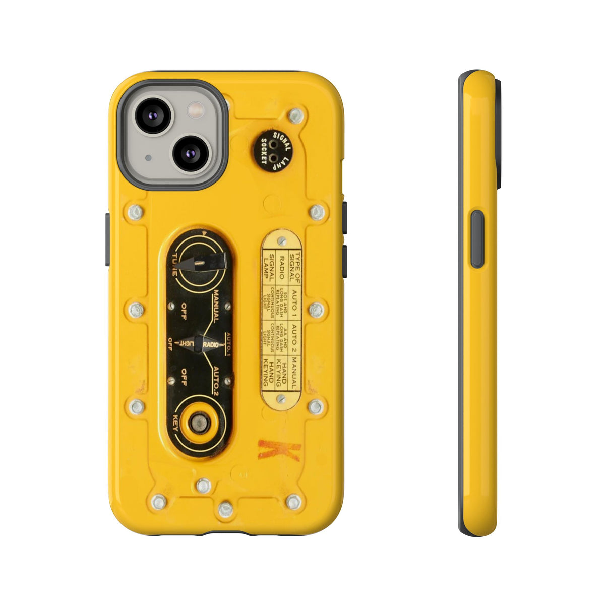 SCR-578 "Gibson Girl" Survival Radio Style Tough Phone Cases – iPhone Compatible