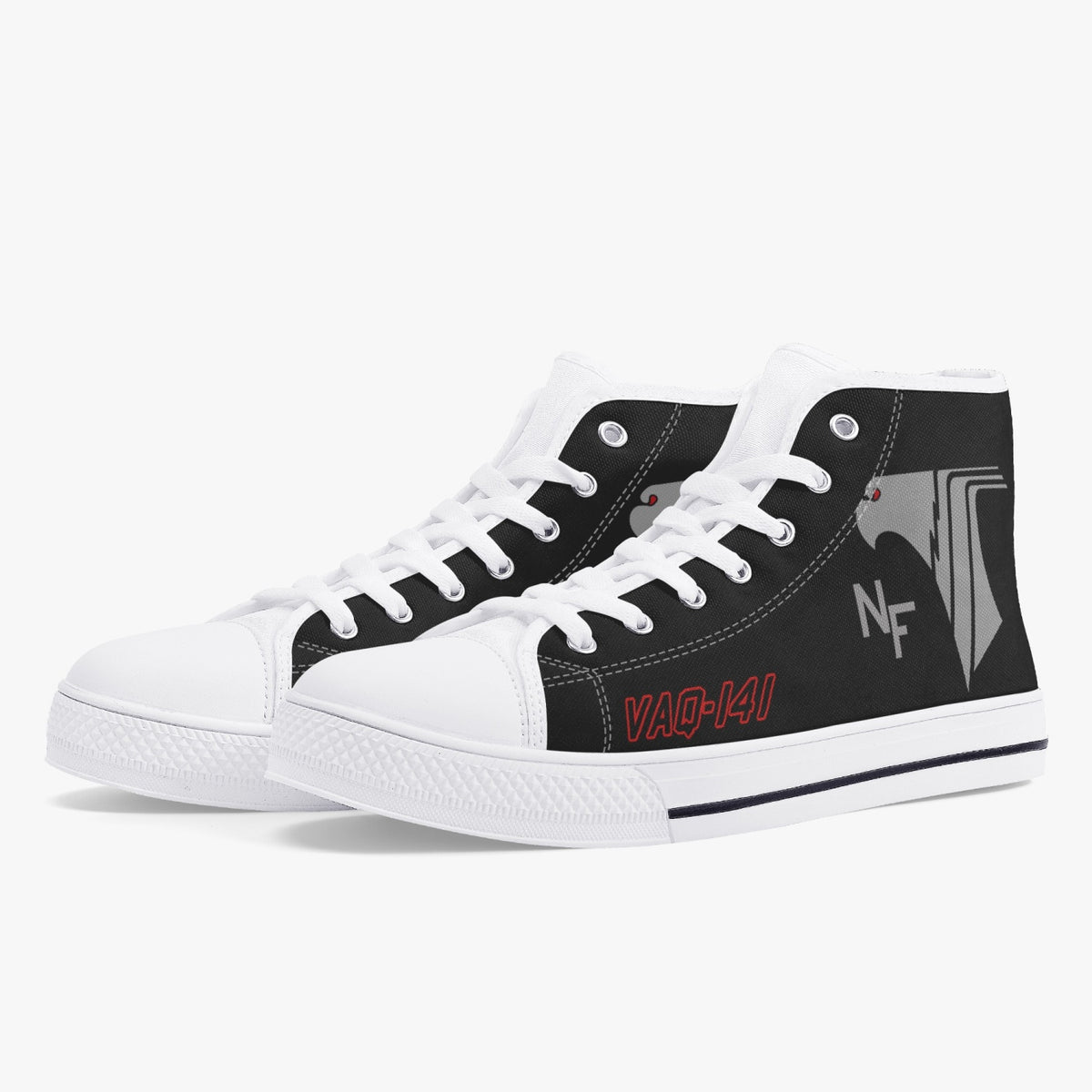 VAQ-141 "Shadowhawks" High Top Canvas Shoes - I Love a Hangar