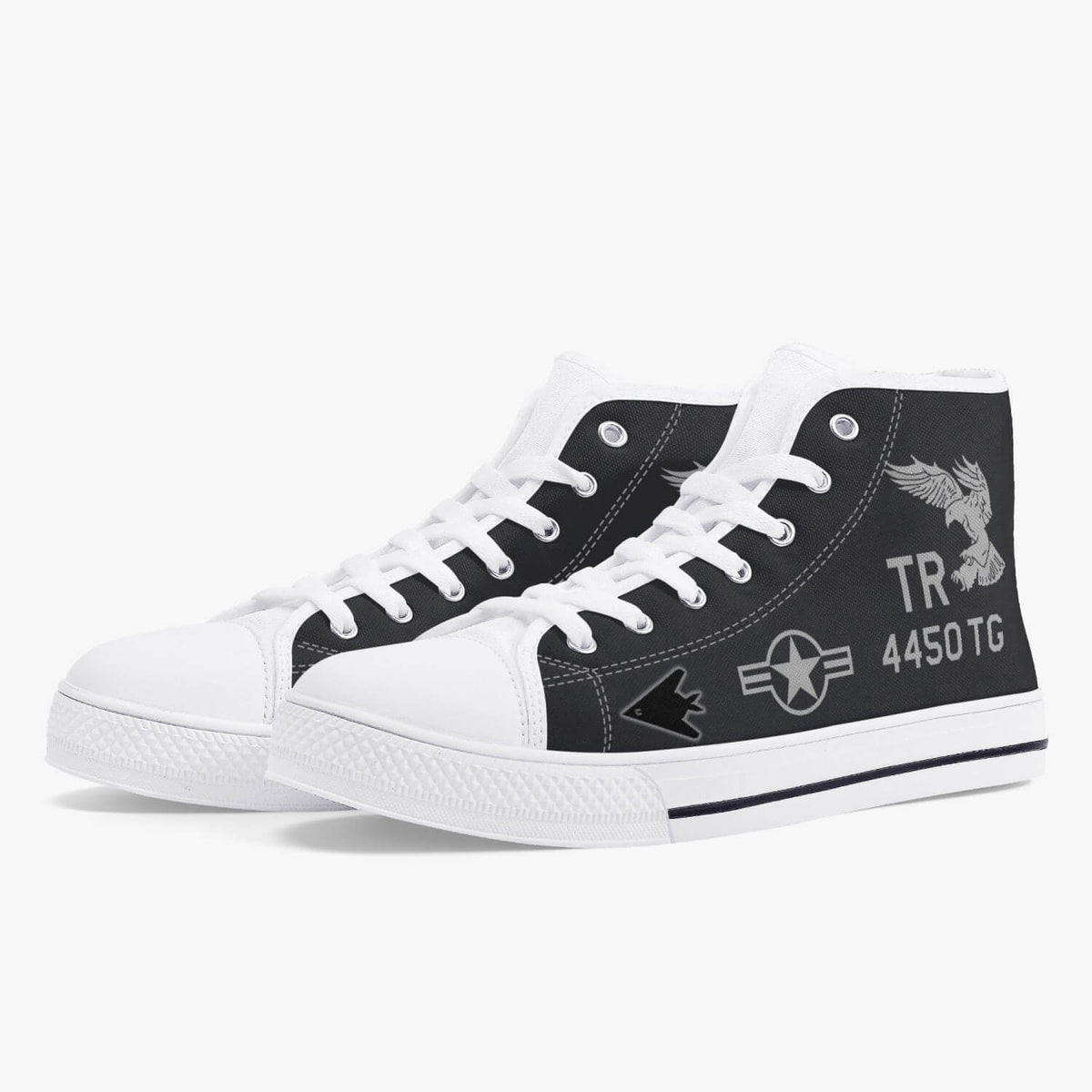 F-117 "Nighthawk" High Top Canvas Shoes - I Love a Hangar