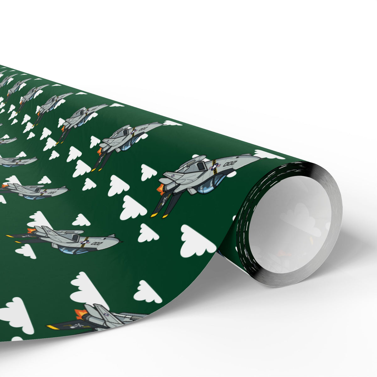 F-14 Tomcat Wrapping Paper -  Green - I Love a Hangar