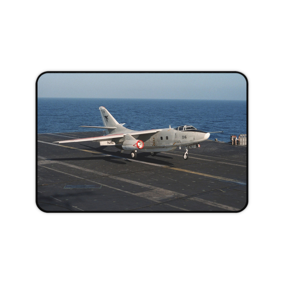 EA-3B Skywarrior Landing Aboard the USS Kitty Hawk Desk Mat - I Love a Hangar