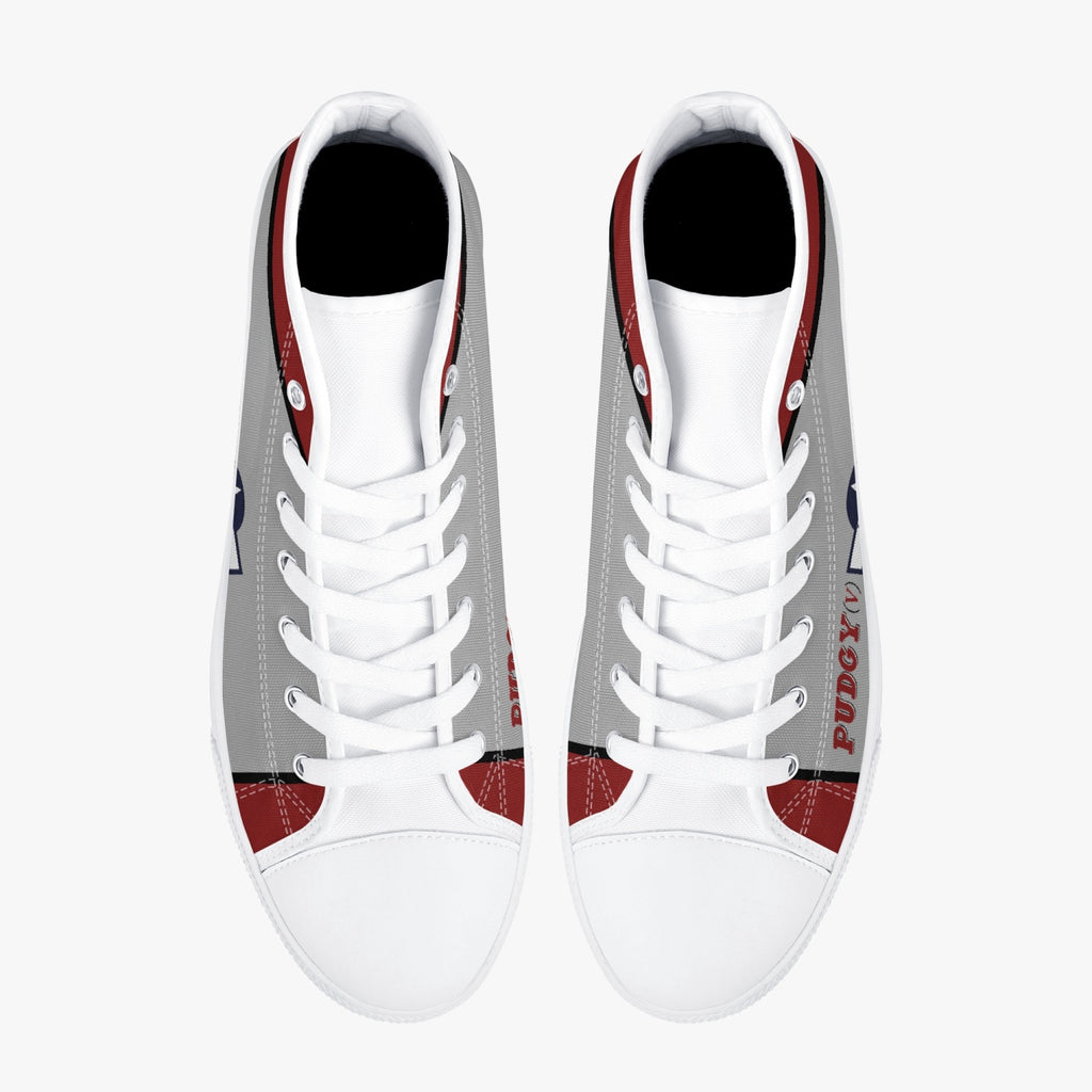 P-38 "Pudgy V" High Top Canvas Shoes - I Love a Hangar