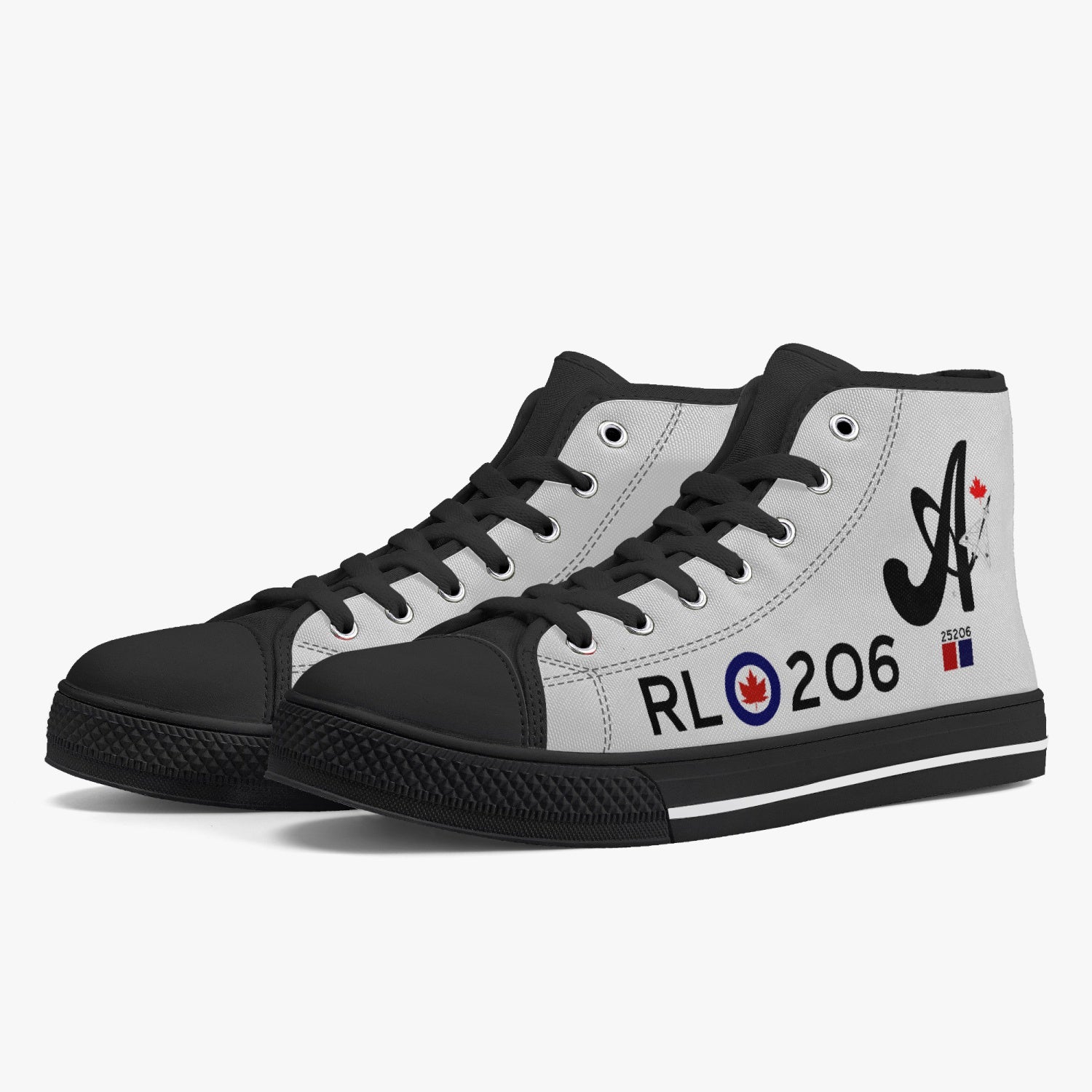 CF-105 Arrow #206 Branded High Top Canvas Shoes