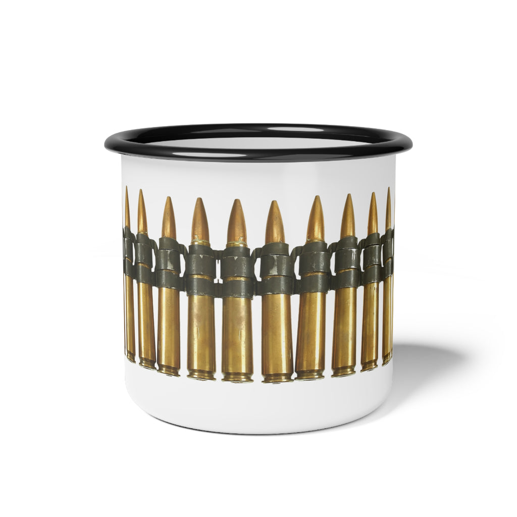 WWII .50 Cal Ammo Belt Enamel Mug - I Love a Hangar