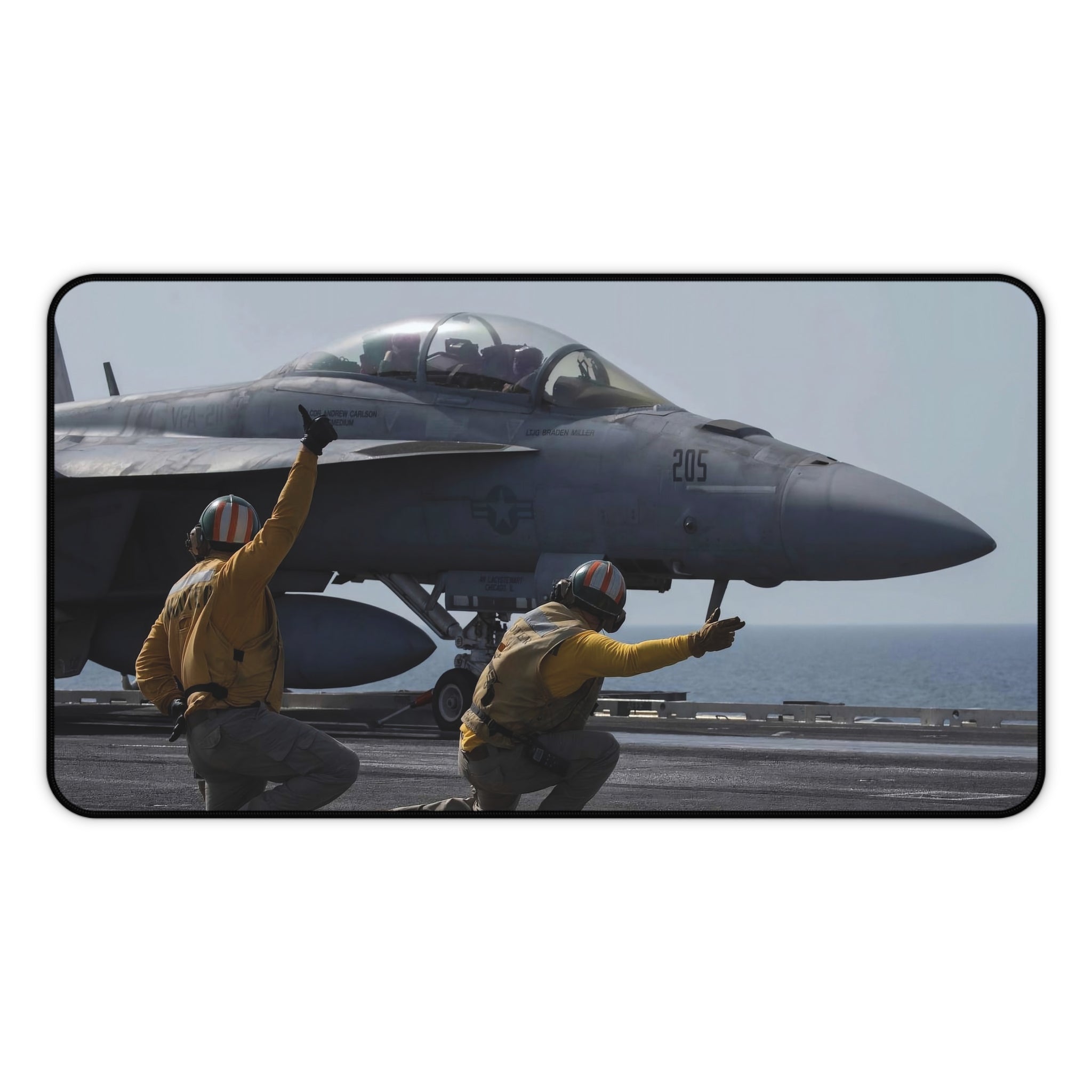 F/A-18 Super Hornet Launching Desk Mat - I Love a Hangar