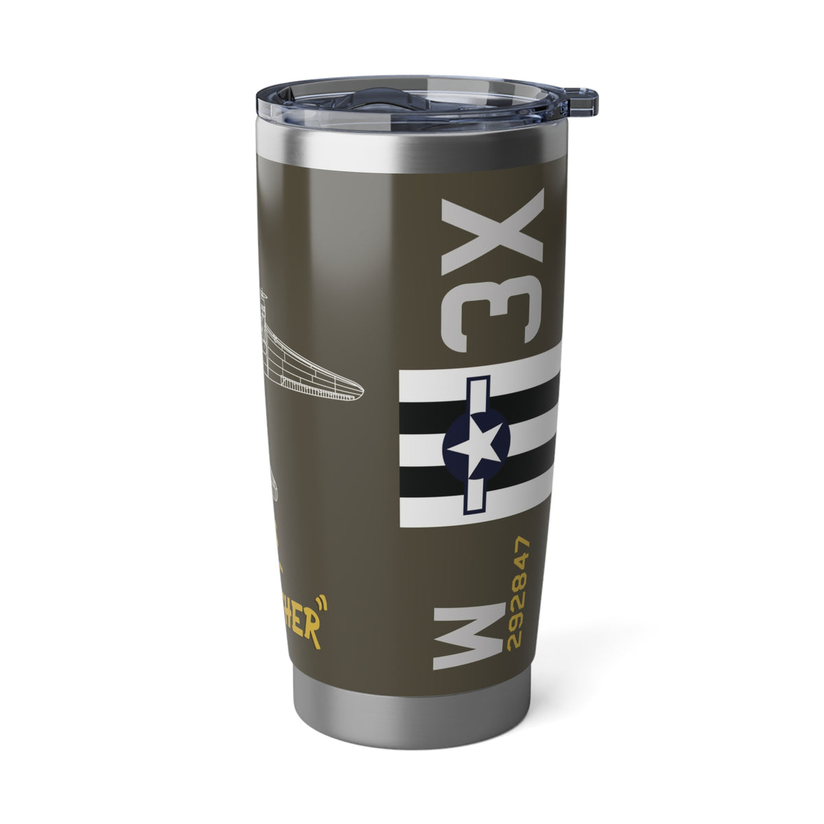 C-47 "That's All, Brother" 20oz (590ml) Stainless Steel Tumbler - I Love a Hangar
