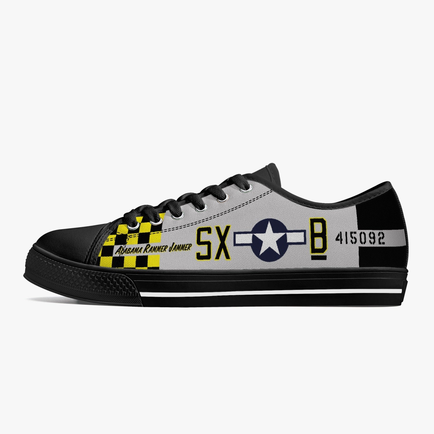 P-51 "Alabama Rammer Jammer" Low Top Canvas Shoes - I Love a Hangar