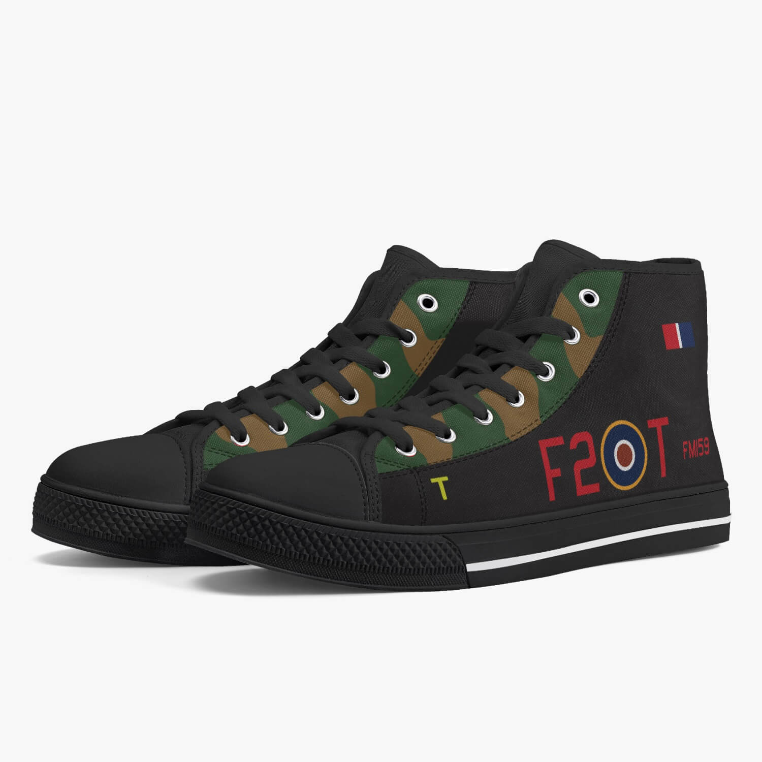 Lancaster "F2-T" High Top Canvas Shoes - I Love a Hangar