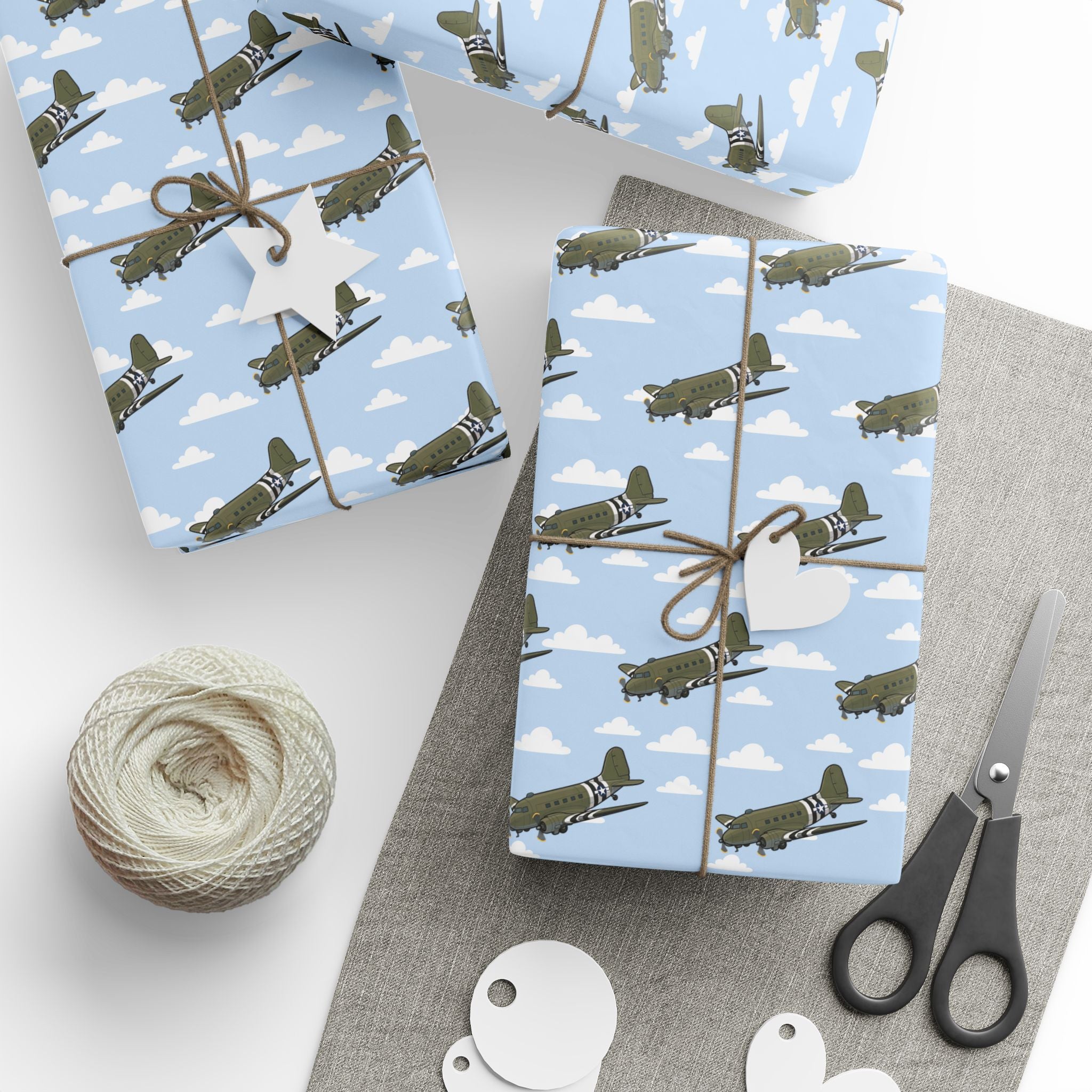 C-47 Skytrain Wrapping Paper -  Sky Blue