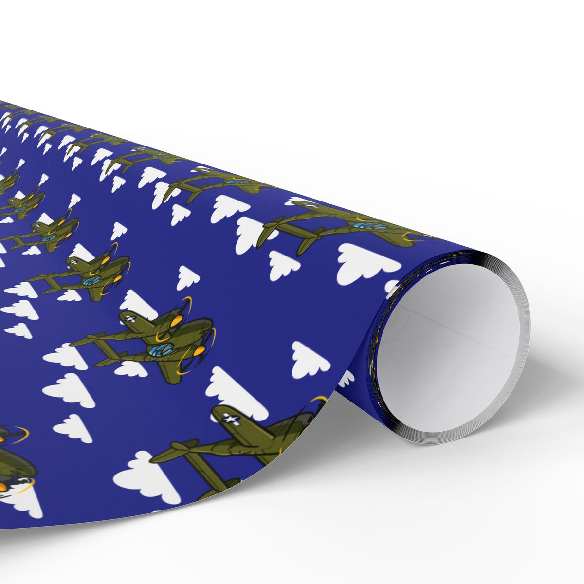 P-38 Lightning Wrapping Paper - Blue - I Love a Hangar