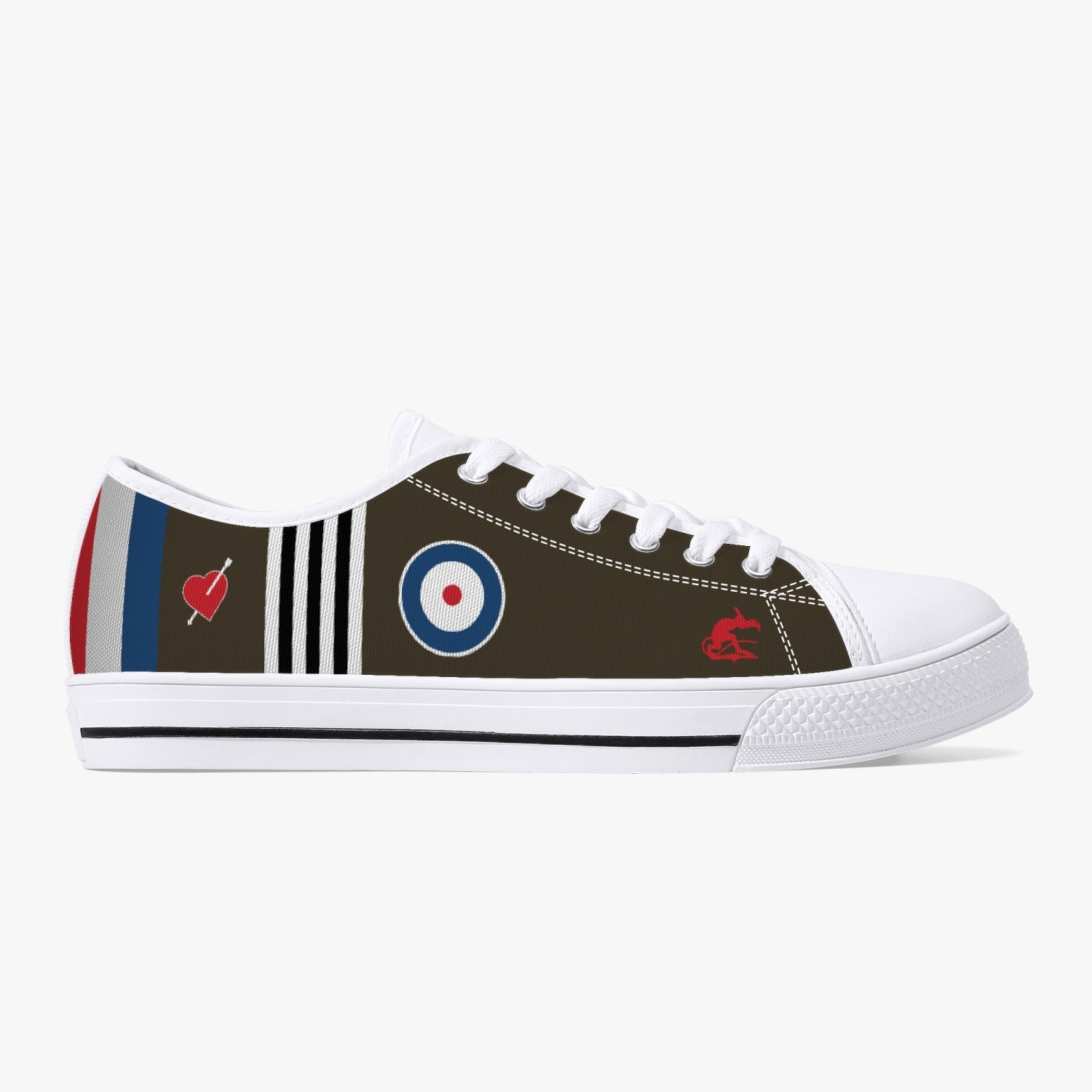 Sopwith Camel of Major William Barker Low Top Canvas Shoes - I Love a Hangar