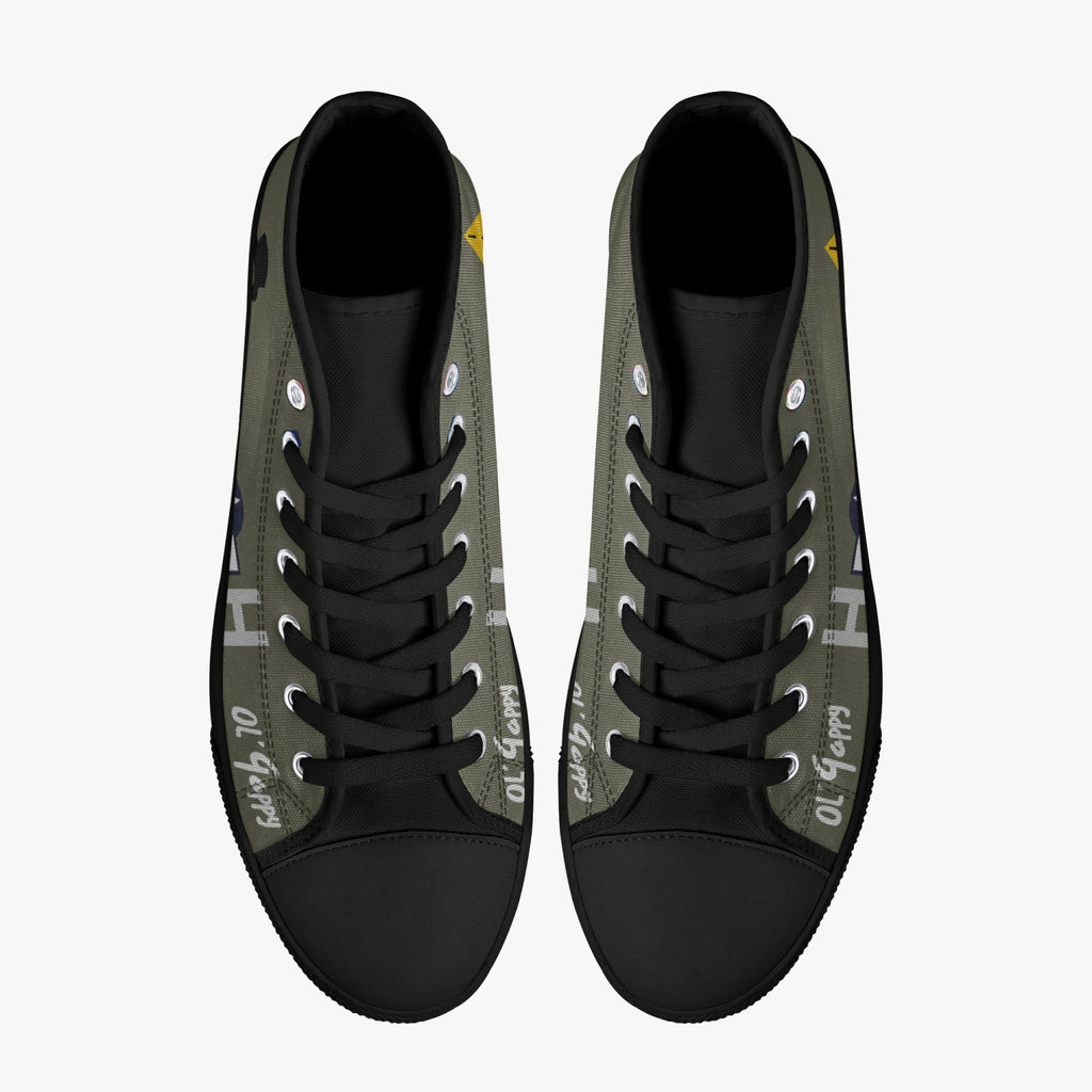 B-17 "Ol' Gappy" High Top Canvas Shoes - I Love a Hangar