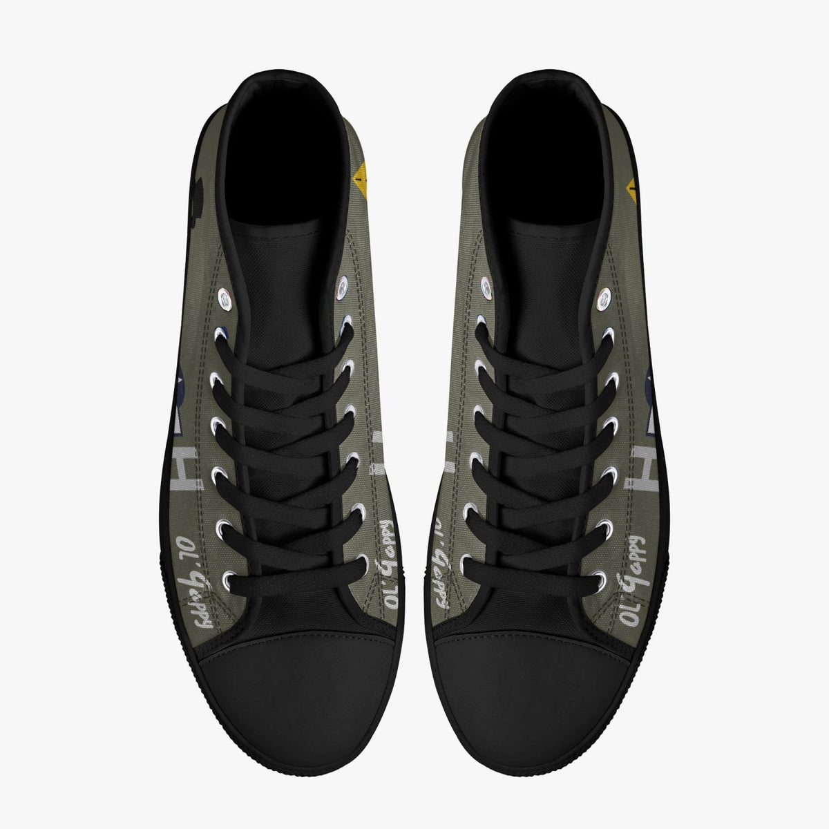 B-17 "Ol' Gappy" High Top Canvas Shoes - I Love a Hangar