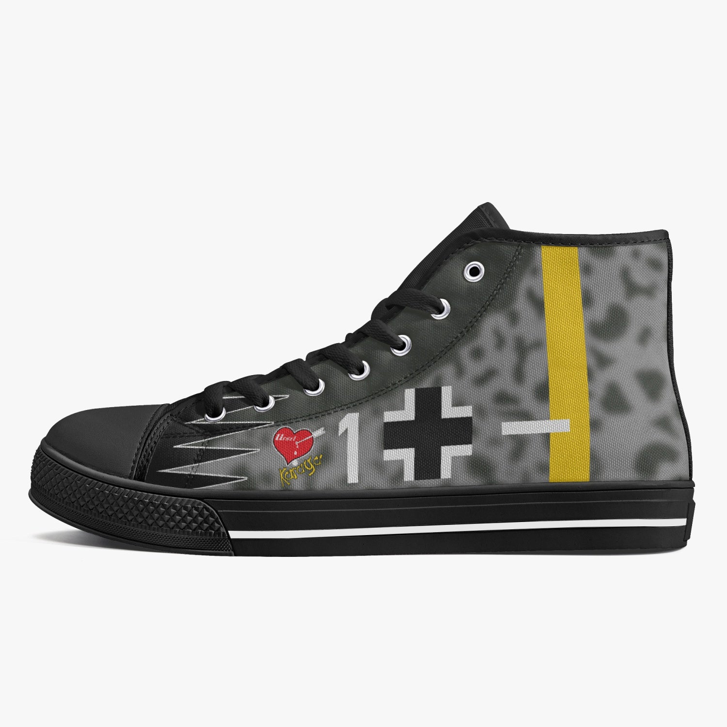 Bf-109 "Karaya 1" High Top Canvas Shoes - I Love a Hangar