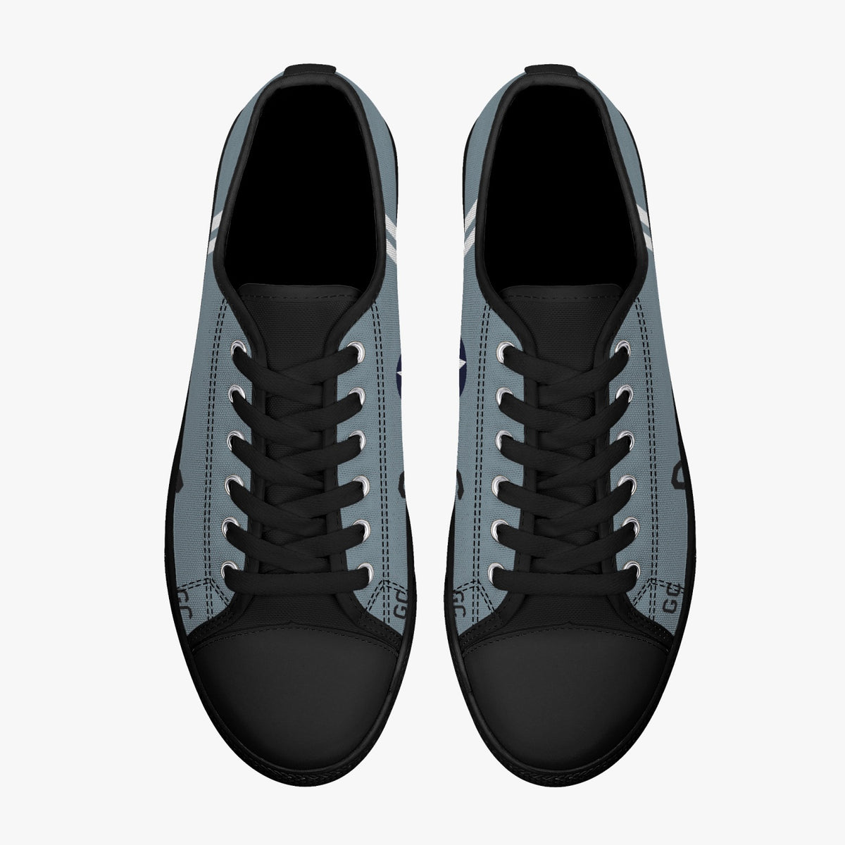 SBD Dauntless "Black GC" Low Top Canvas Shoes - I Love a Hangar