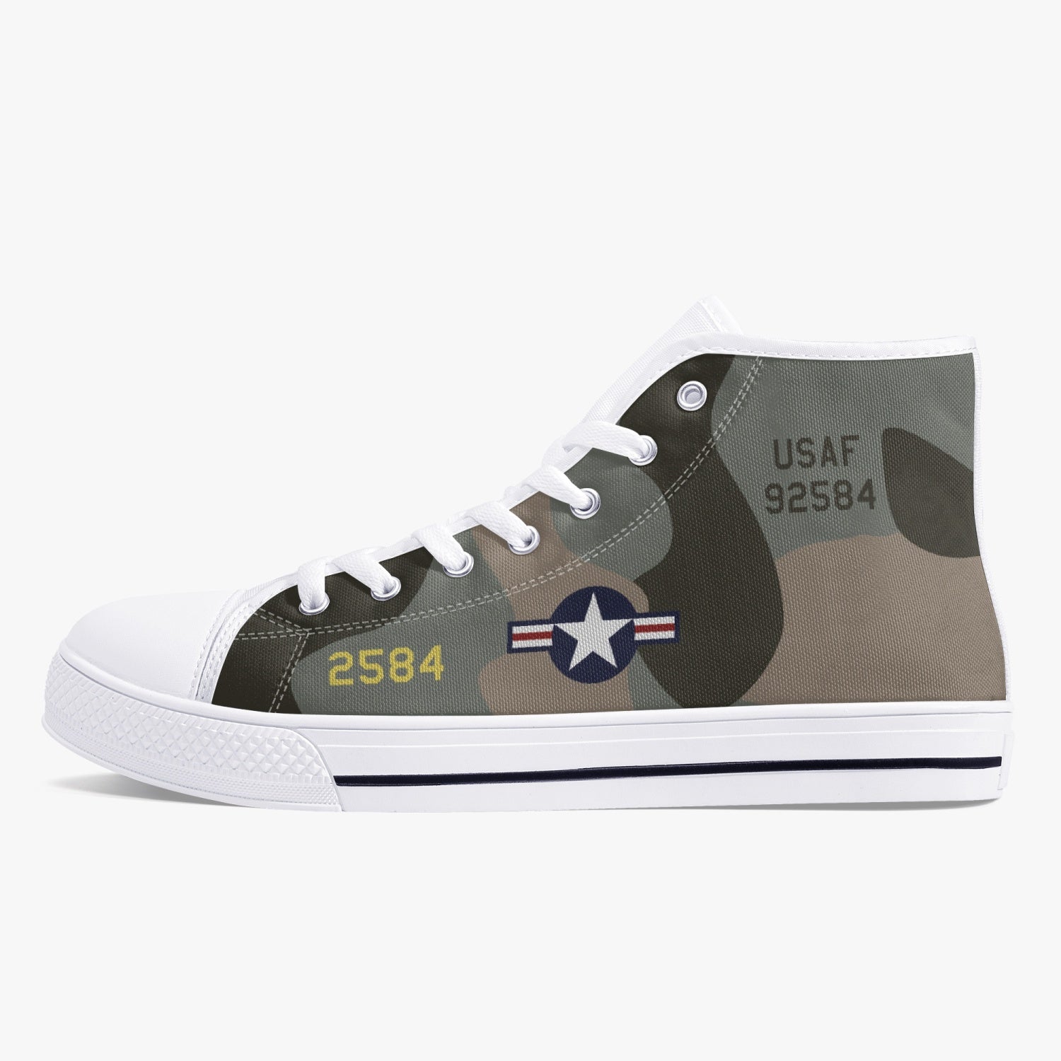 B-52 "Midnight Express" High Top Canvas Shoes - I Love a Hangar