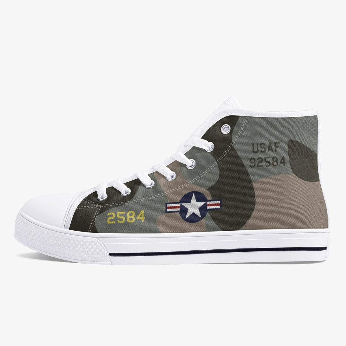 B-52 "Midnight Express" High Top Canvas Shoes - I Love a Hangar