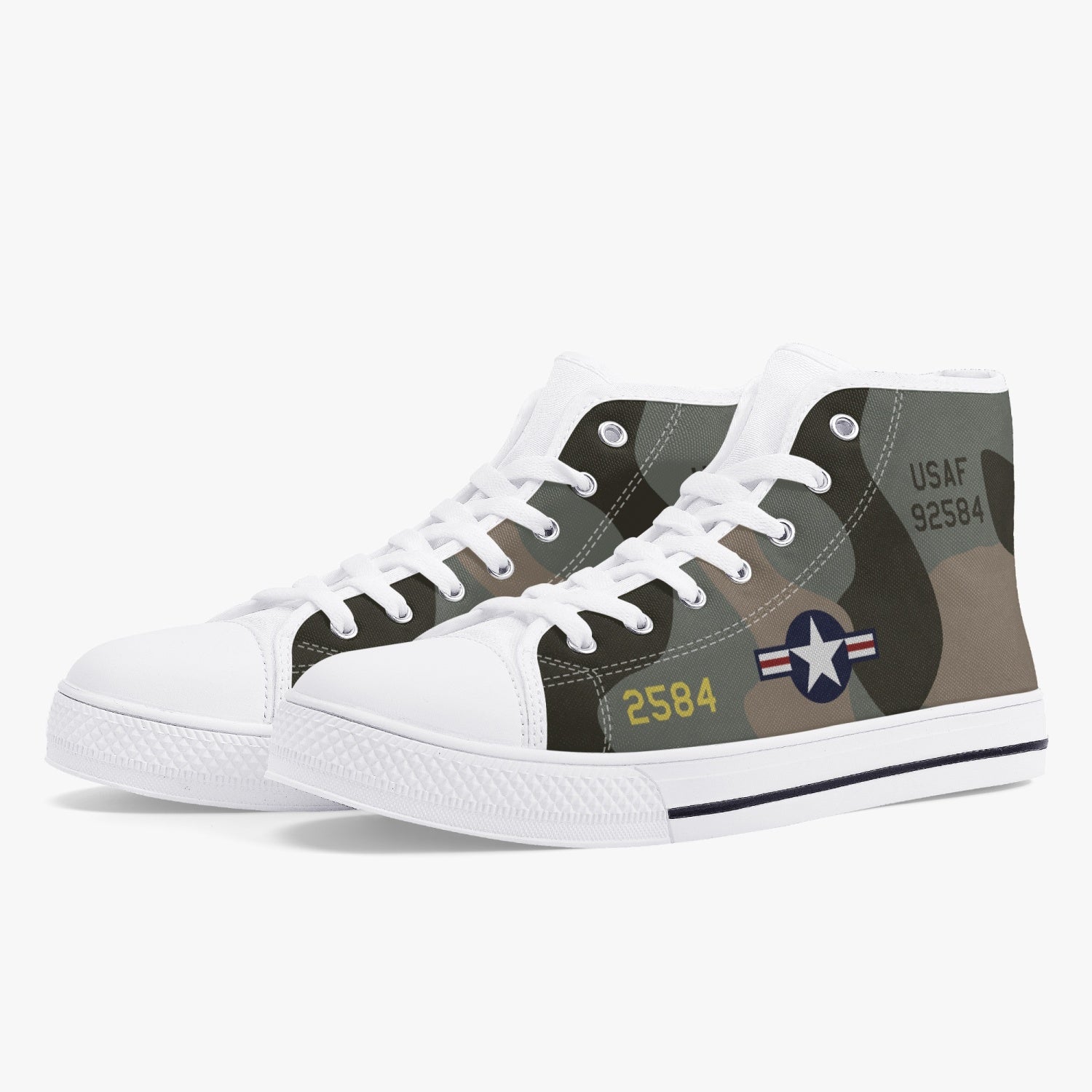 B-52 "Midnight Express" High Top Canvas Shoes - I Love a Hangar