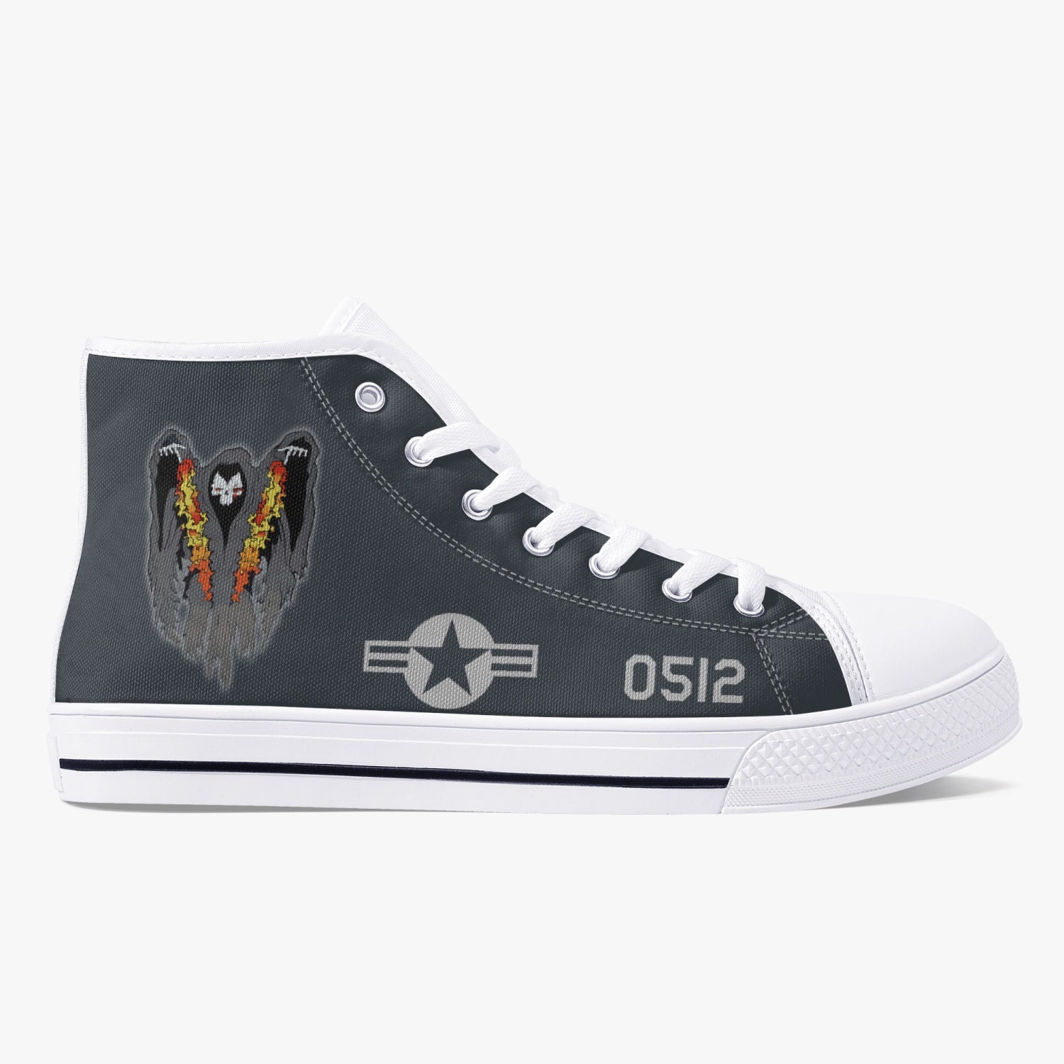 AC-130 "Spooky II" High Top Canvas Shoes - I Love a Hangar