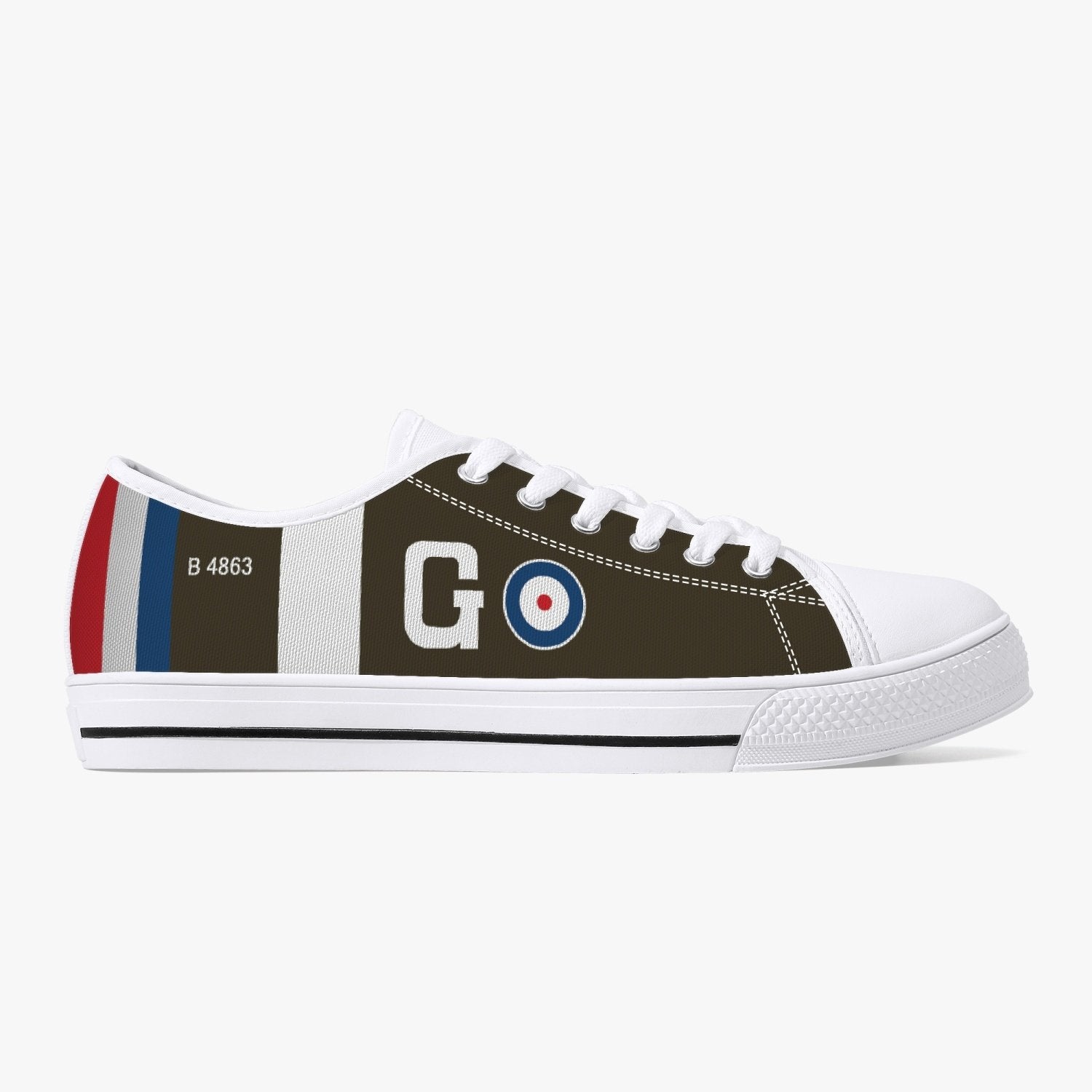 S.E.5a of James McCudden Low Top Canvas Shoes - I Love a Hangar