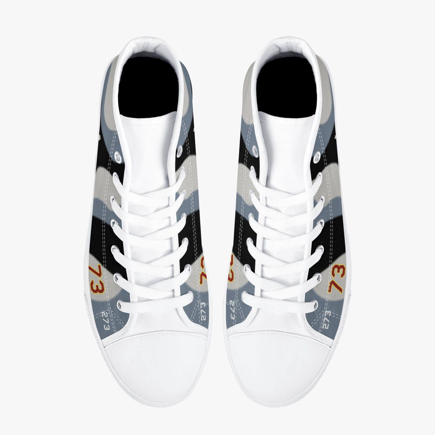 64th Aggressor Squadron High Top Canvas Shoes - I Love a Hangar