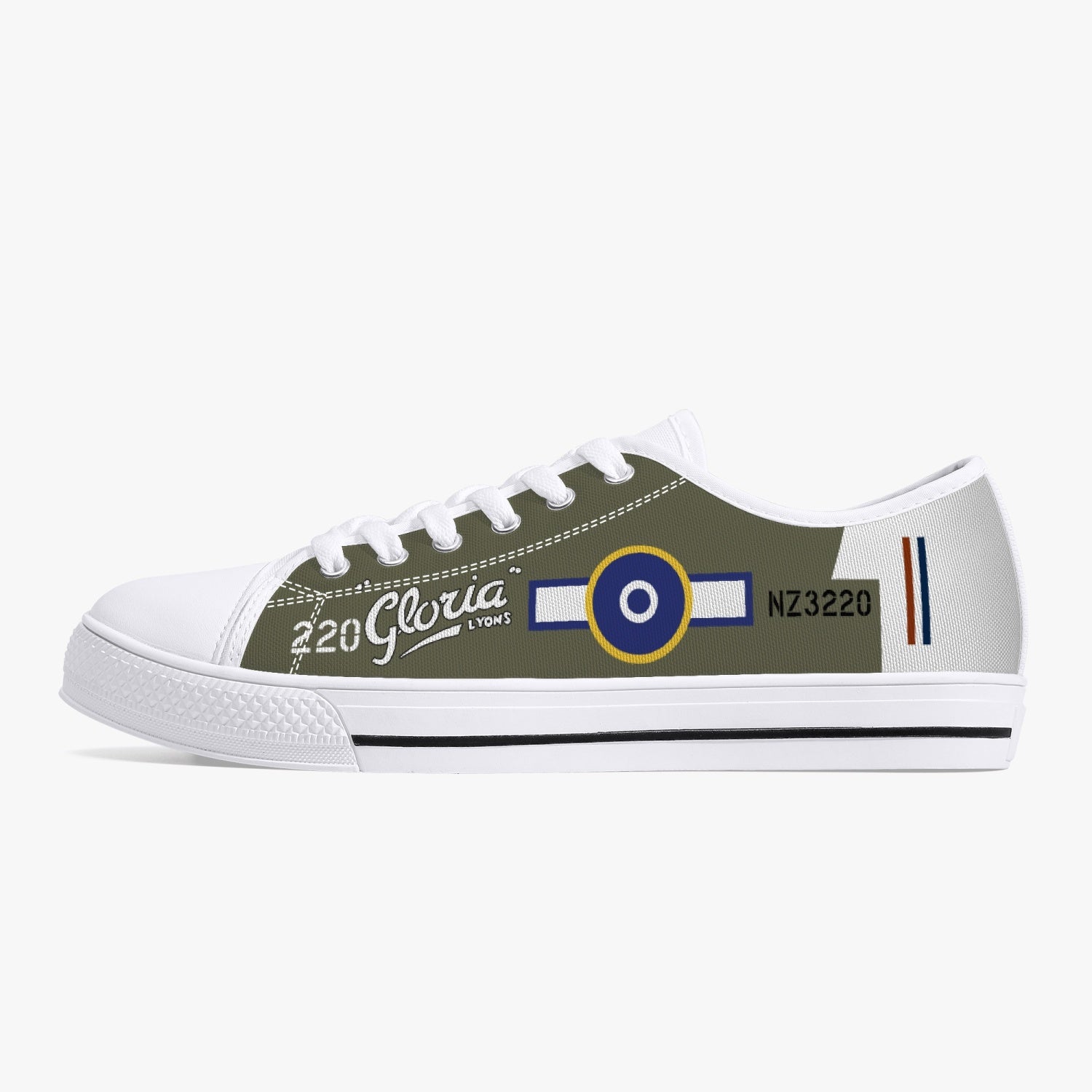 P-40 "Gloria Lyons" Low Top Canvas Shoes - I Love a Hangar